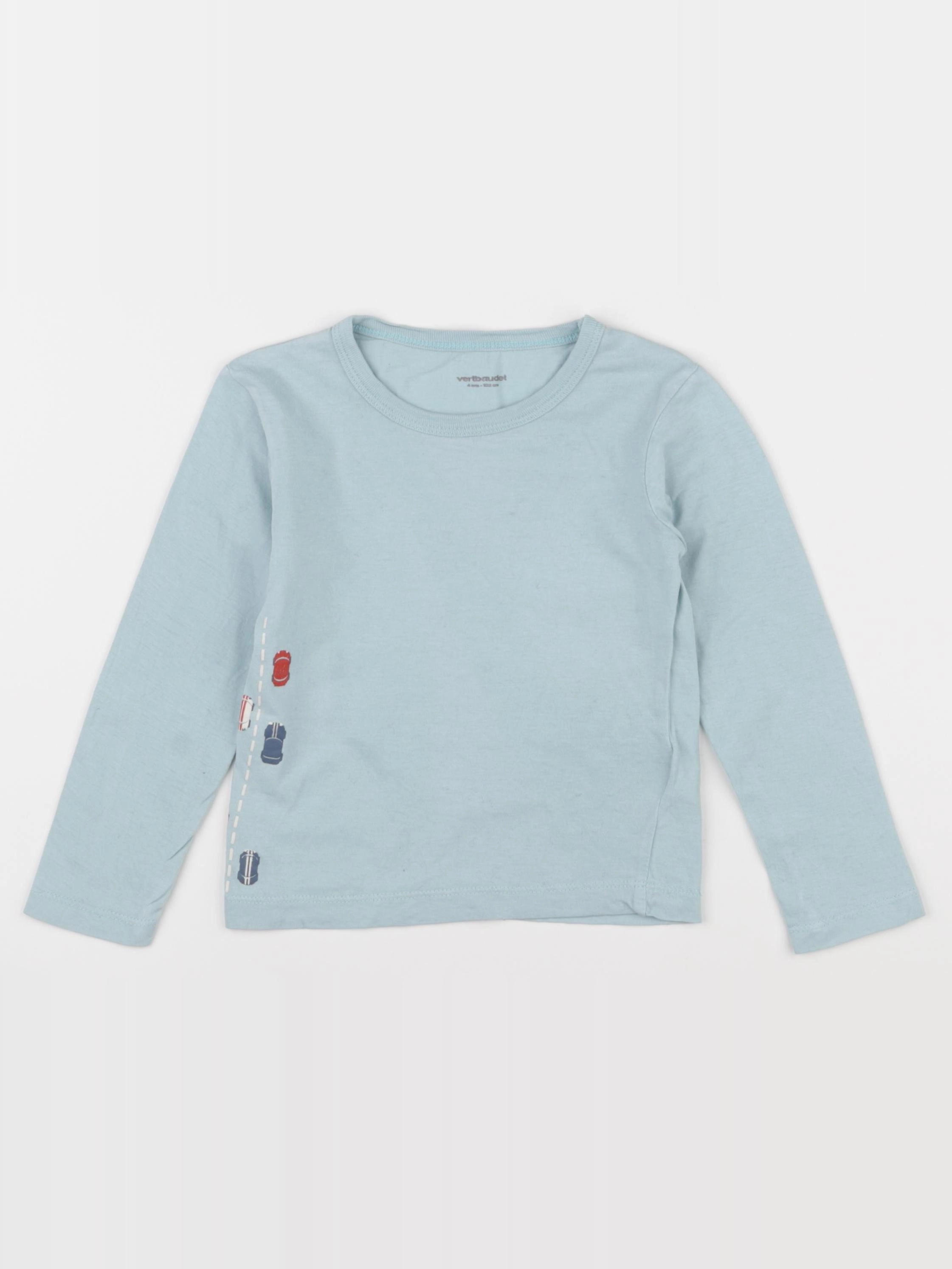 Vertbaudet - maillot de corps bleu - 4 ans