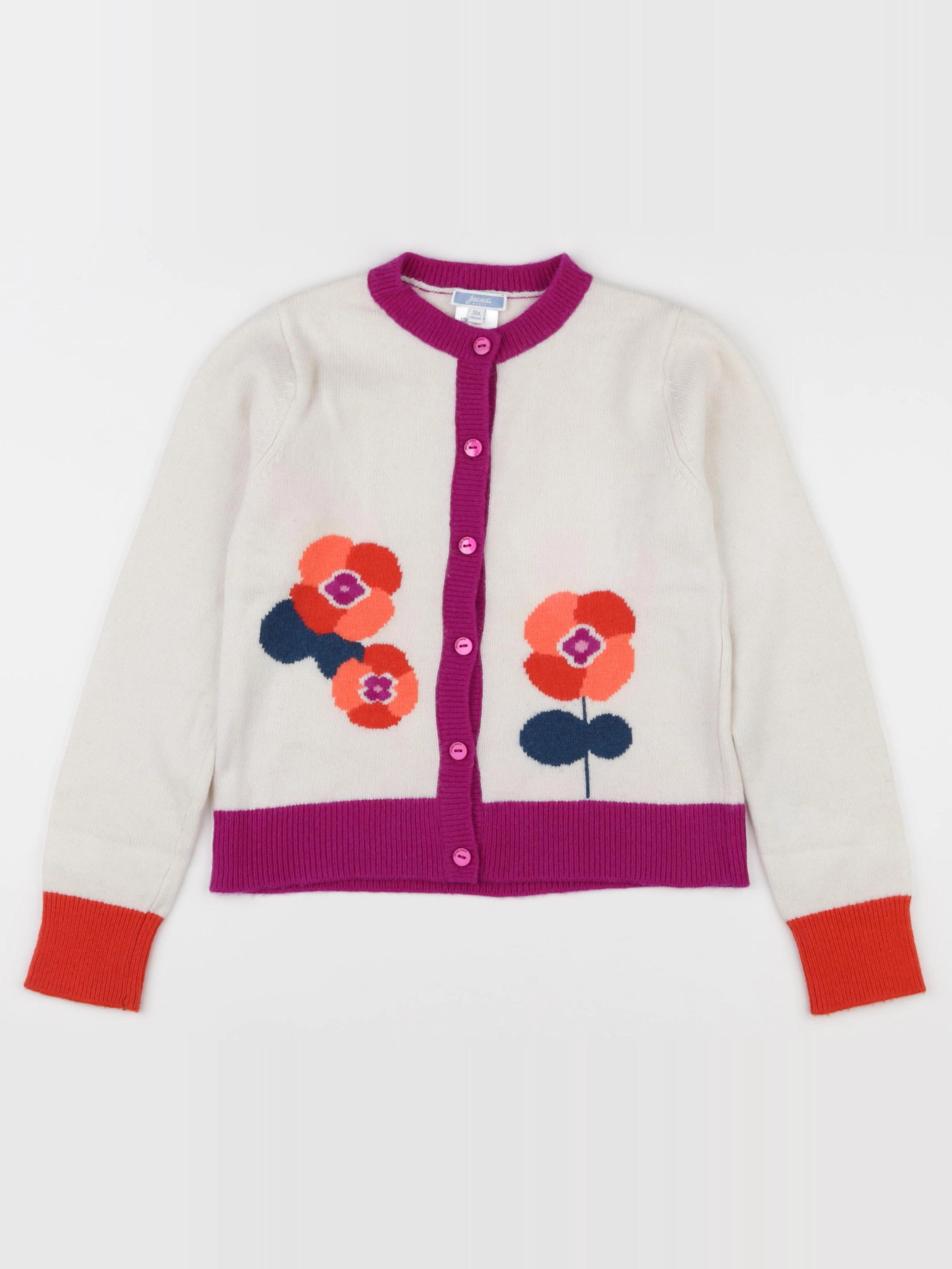 Jacadi - gilet multicolore - 10 ans