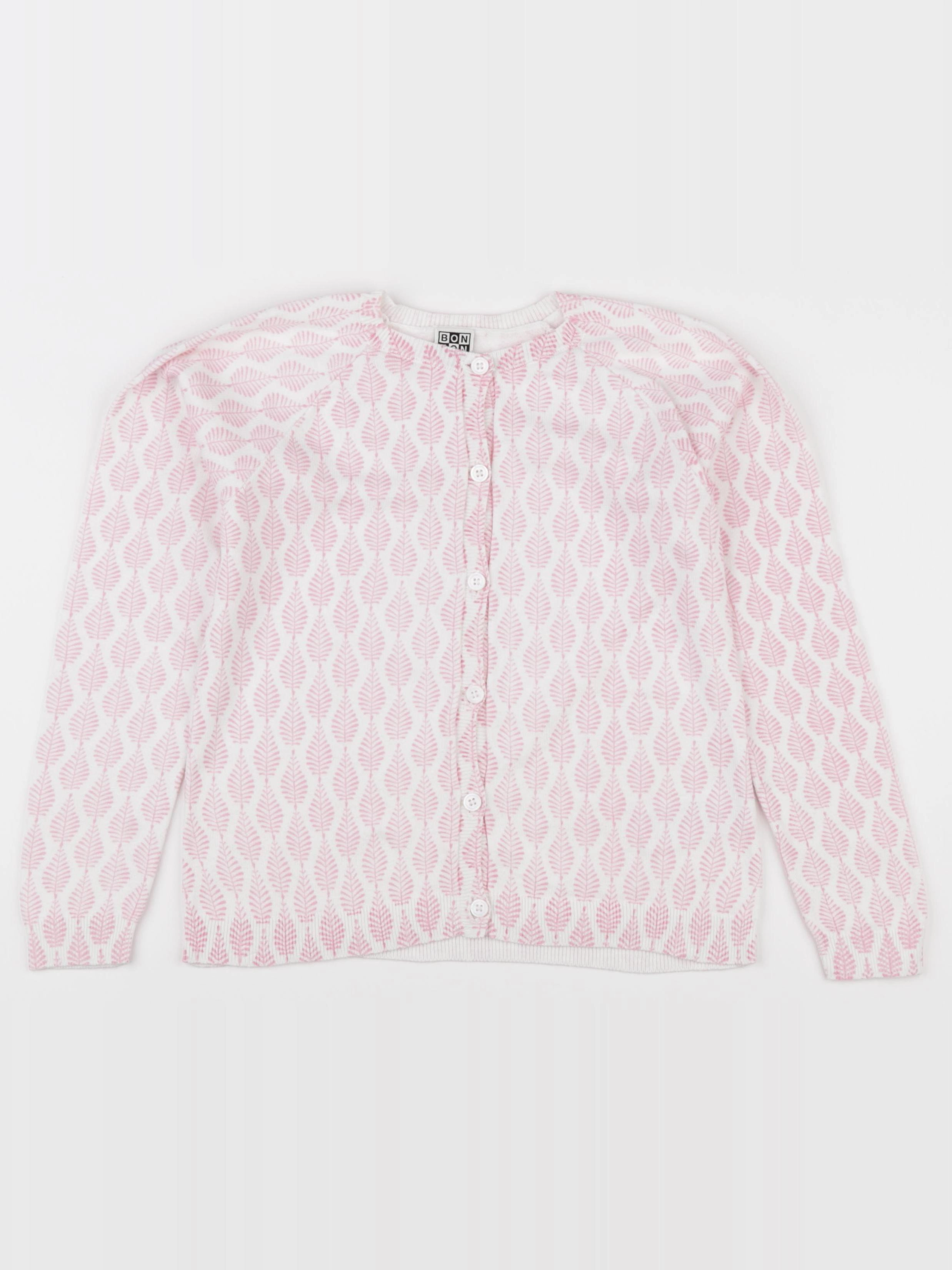 Bonton - gilet rose - 10 ans
