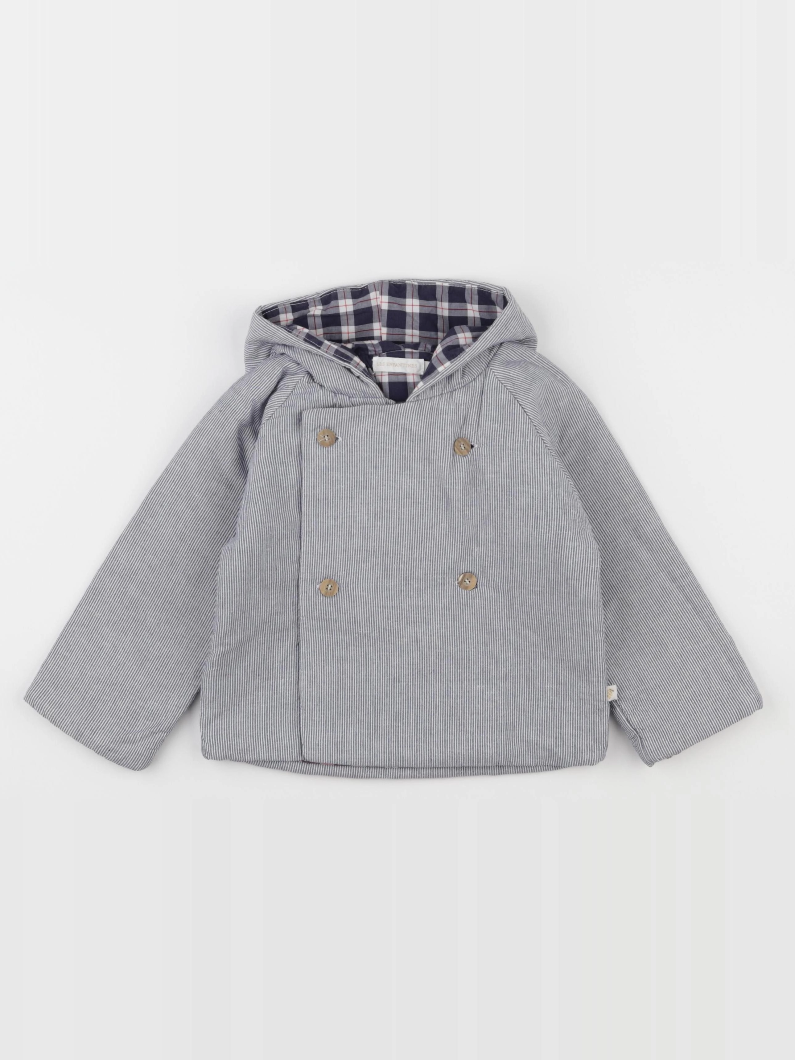 Les Enfantines - veste blanc, bleu - 24 mois