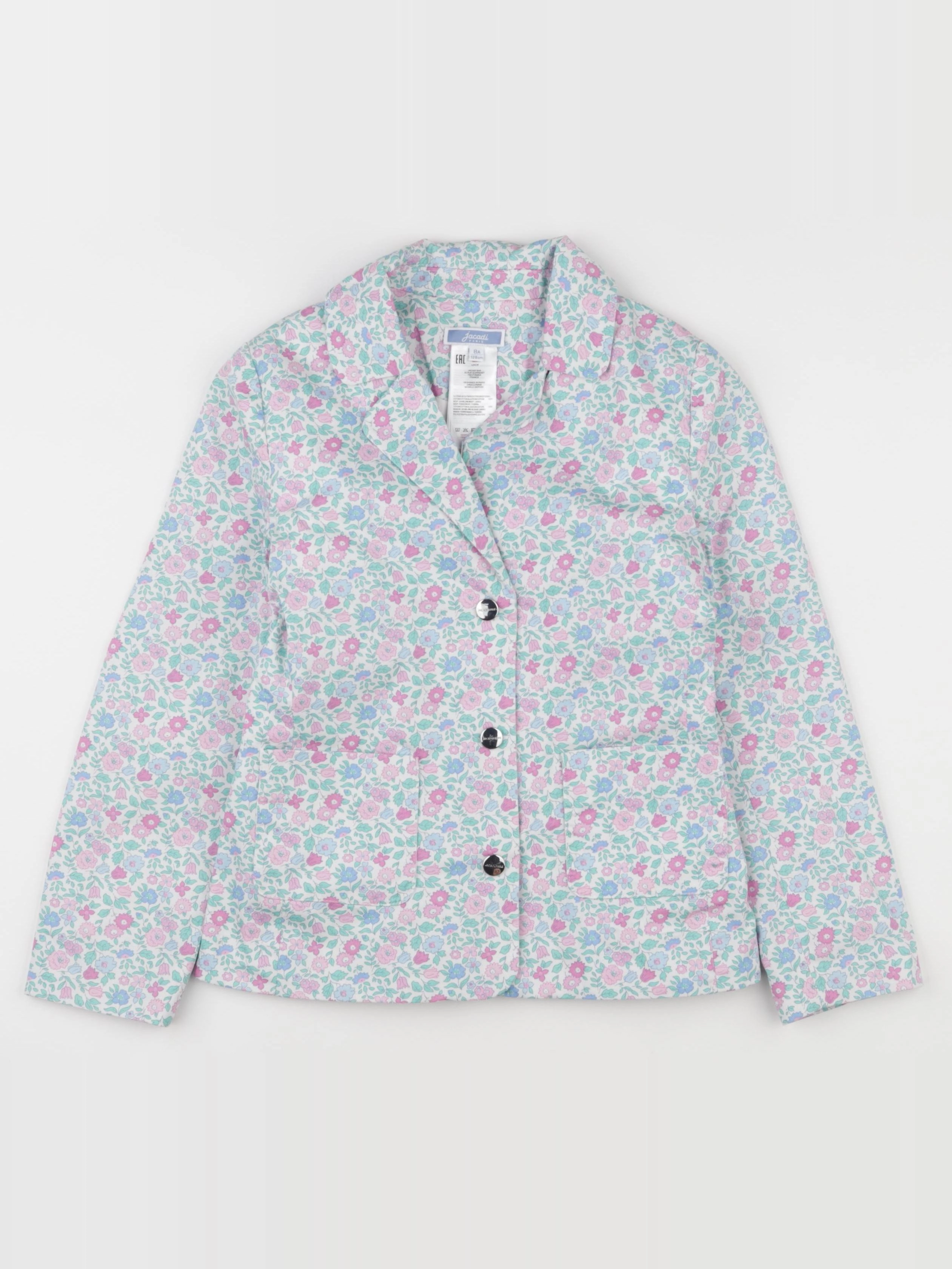 Jacadi - veste bleu, rose - 8 ans