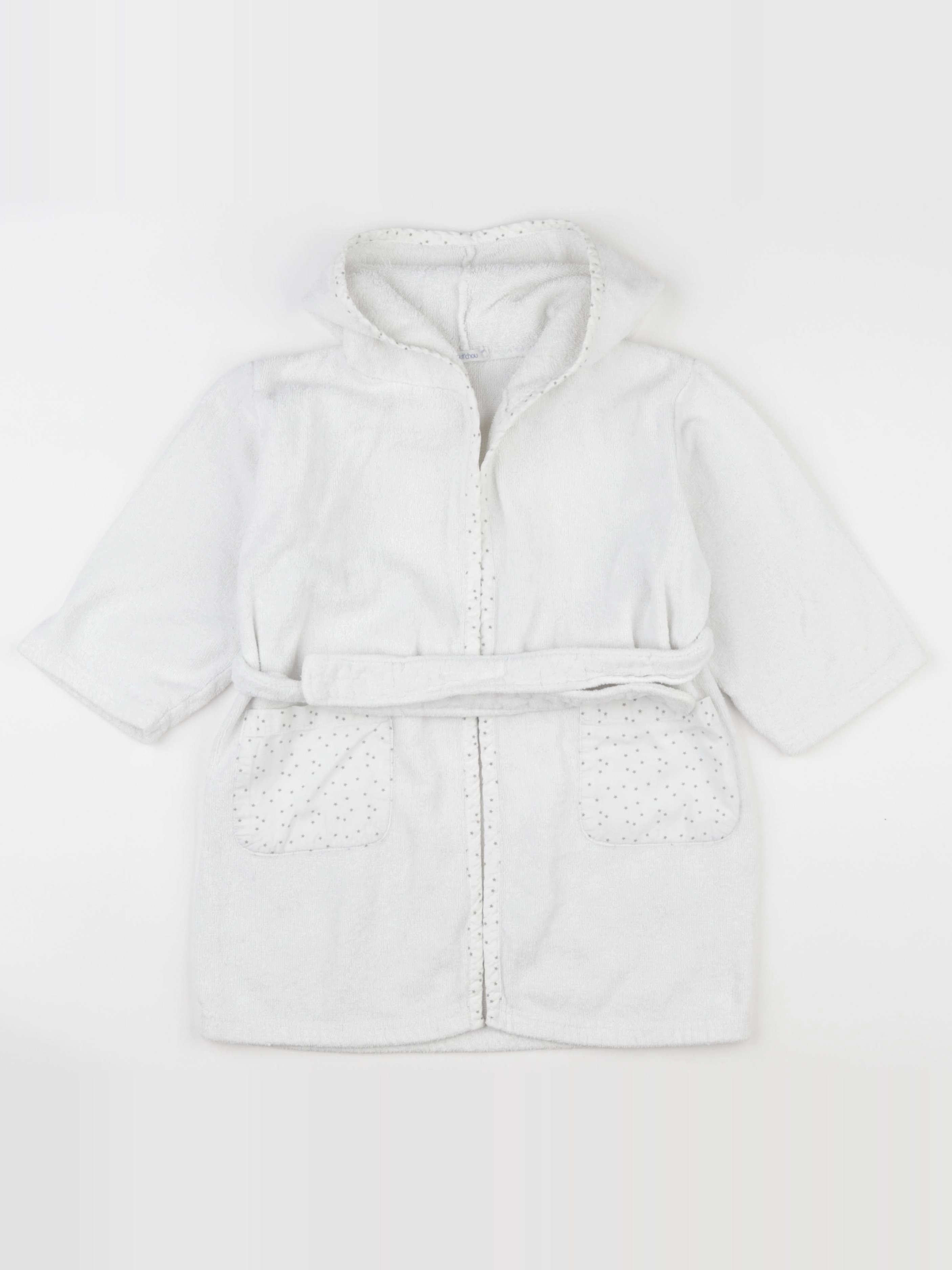 Boutchou - peignoir blanc - 24/36 mois