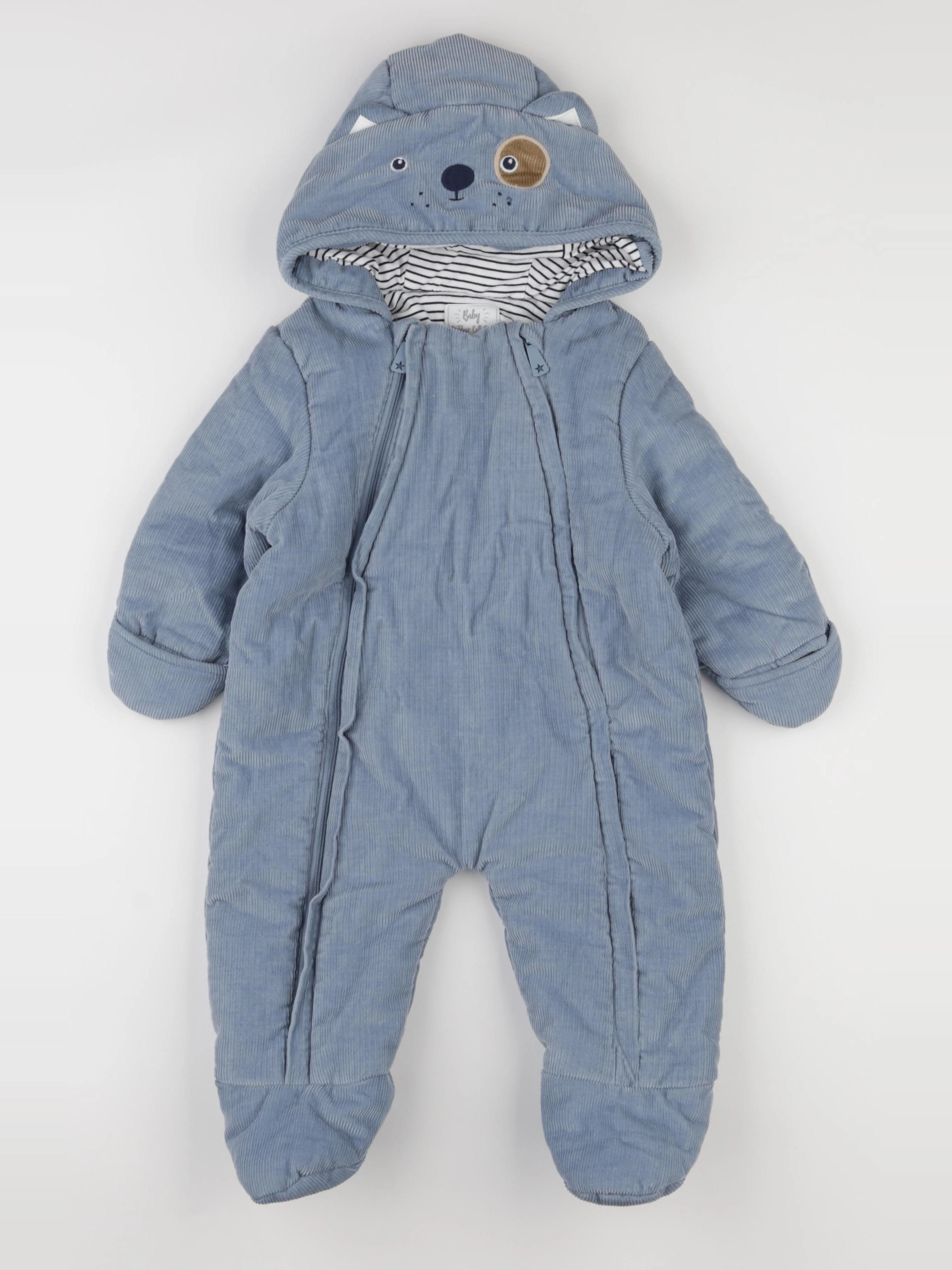 Vertbaudet - combi-pilote bleu - 9 mois