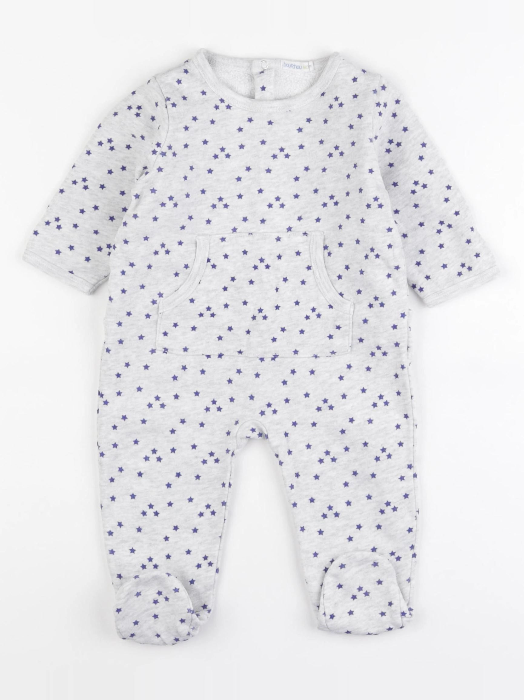 Boutchou - pyjama coton gris - 6 mois