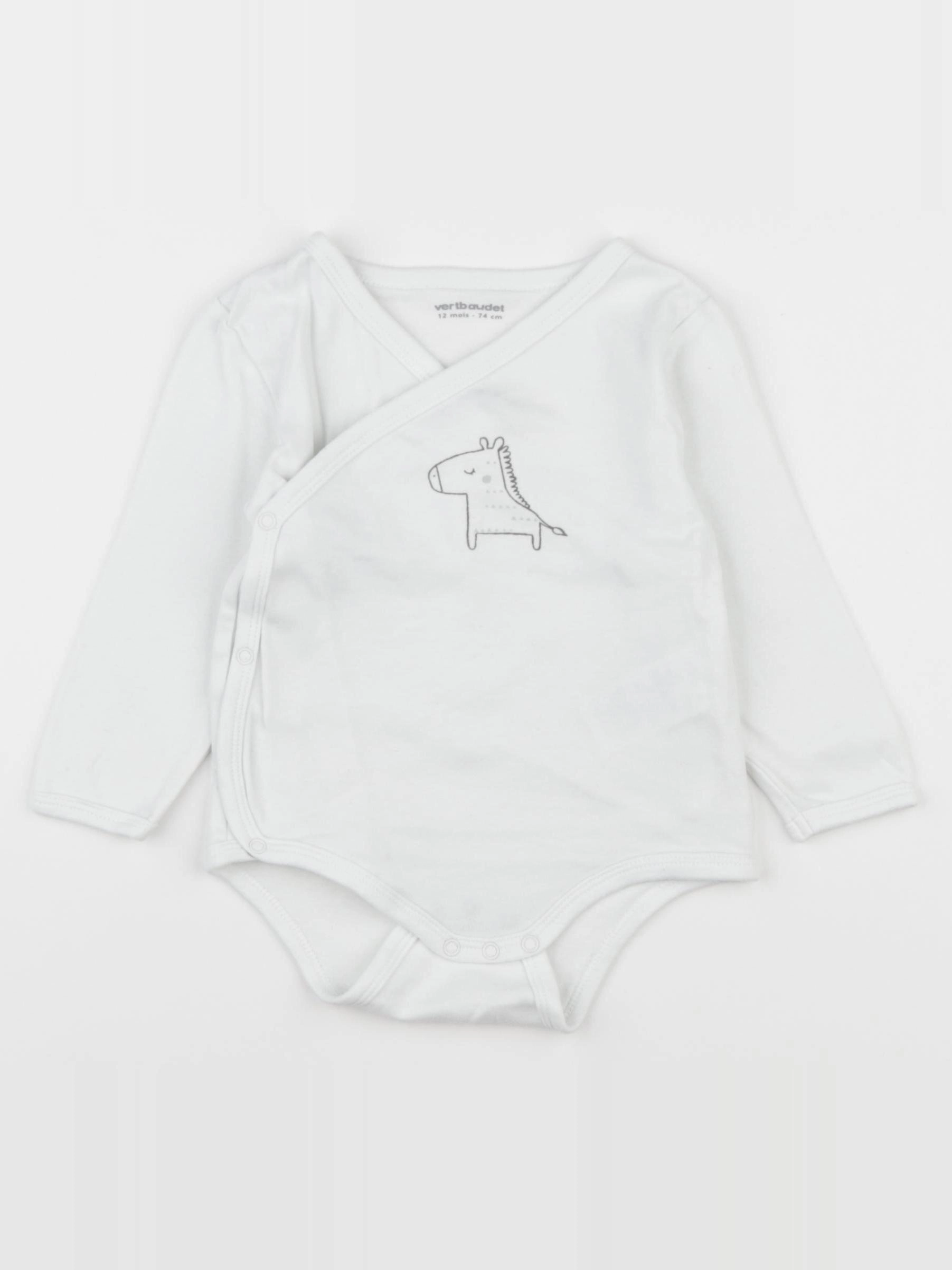 Vertbaudet - body blanc - 12 mois