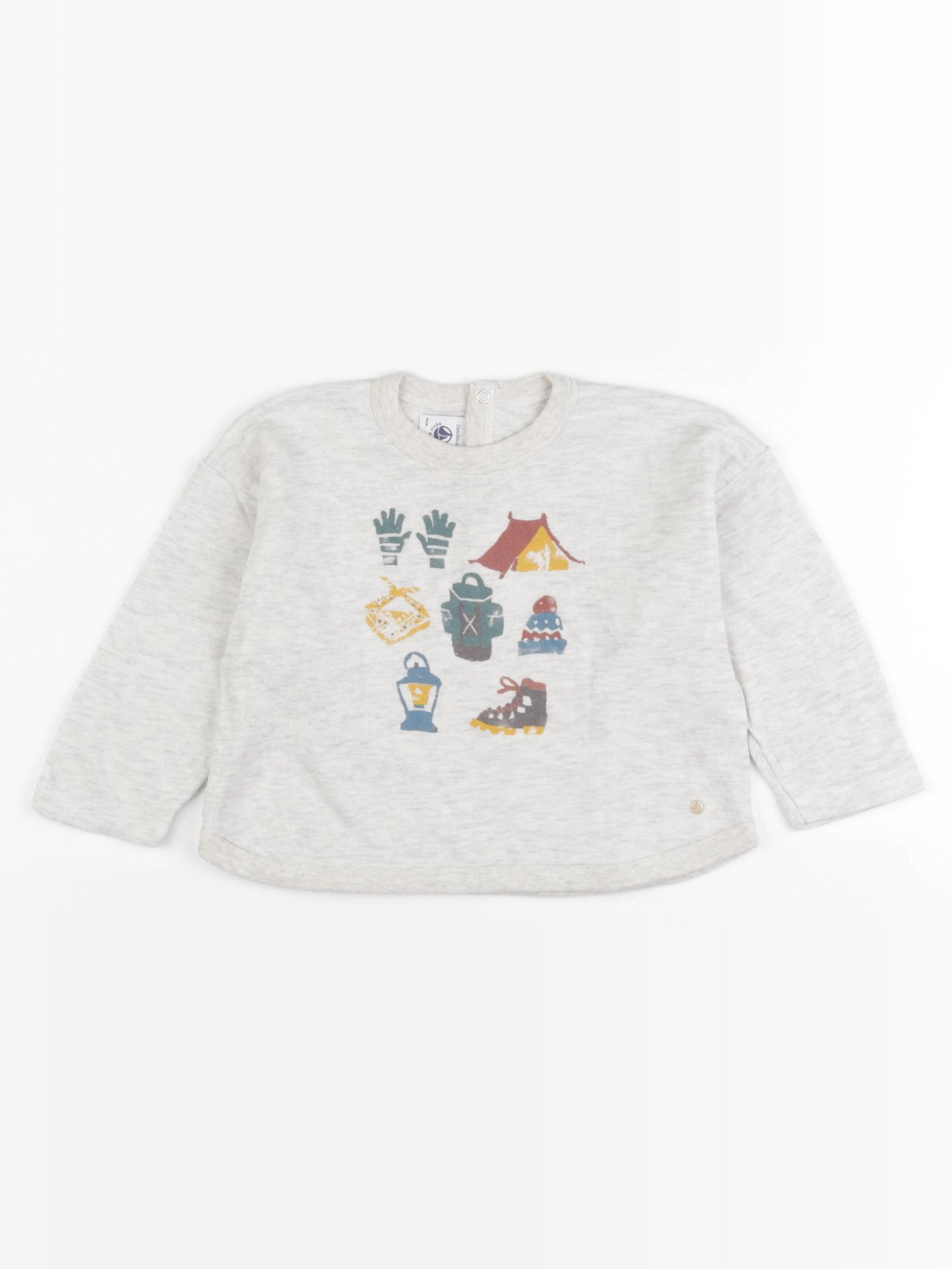 Petit Bateau - tee-shirt beige - 24 mois