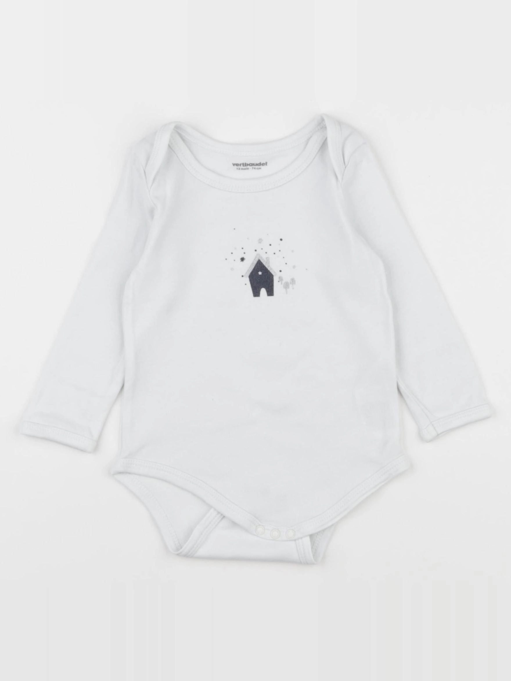 Vertbaudet - body blanc - 12 mois