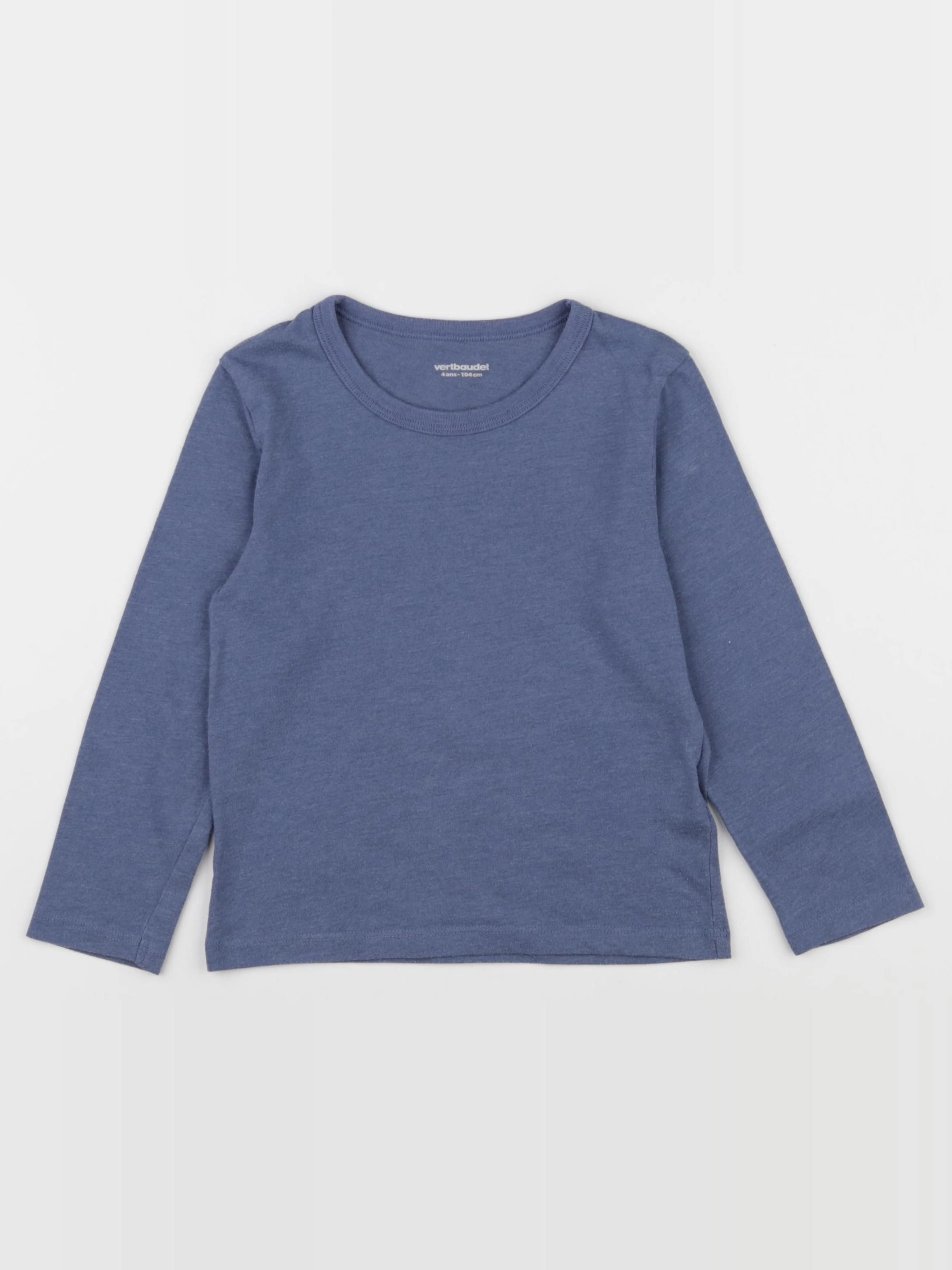 Vertbaudet - tee-shirt bleu - 4 ans