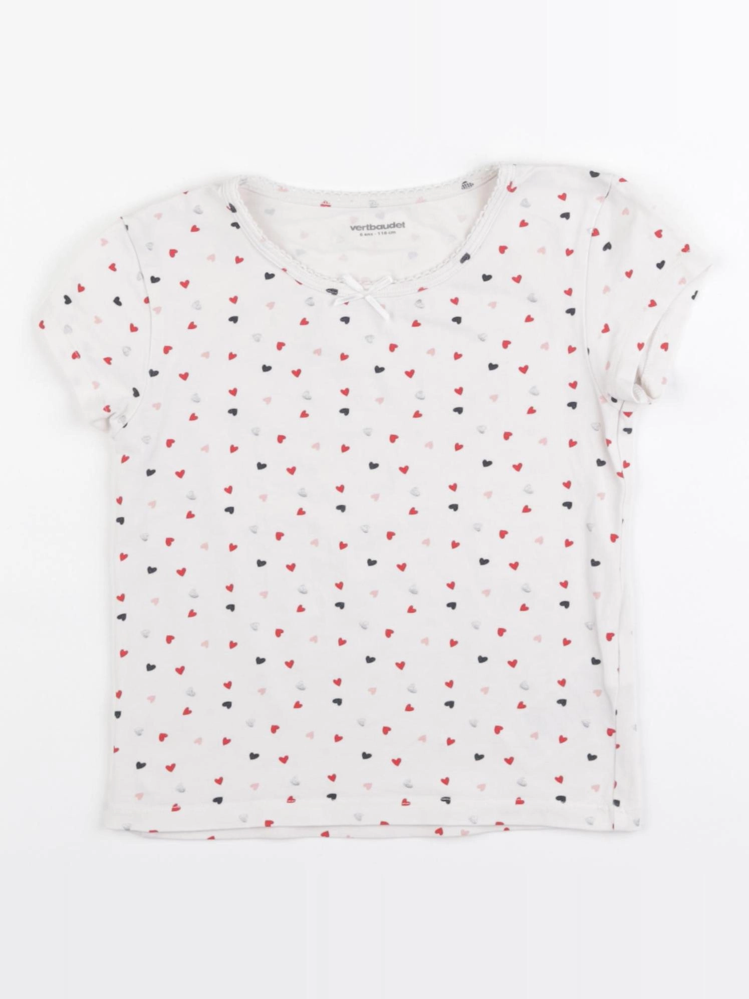 Vertbaudet - maillot de corps blanc - 6 ans