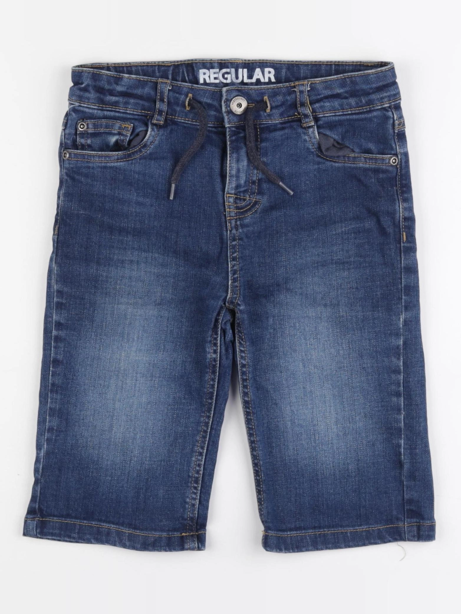 Vertbaudet - pantacourt bleu - 8 ans