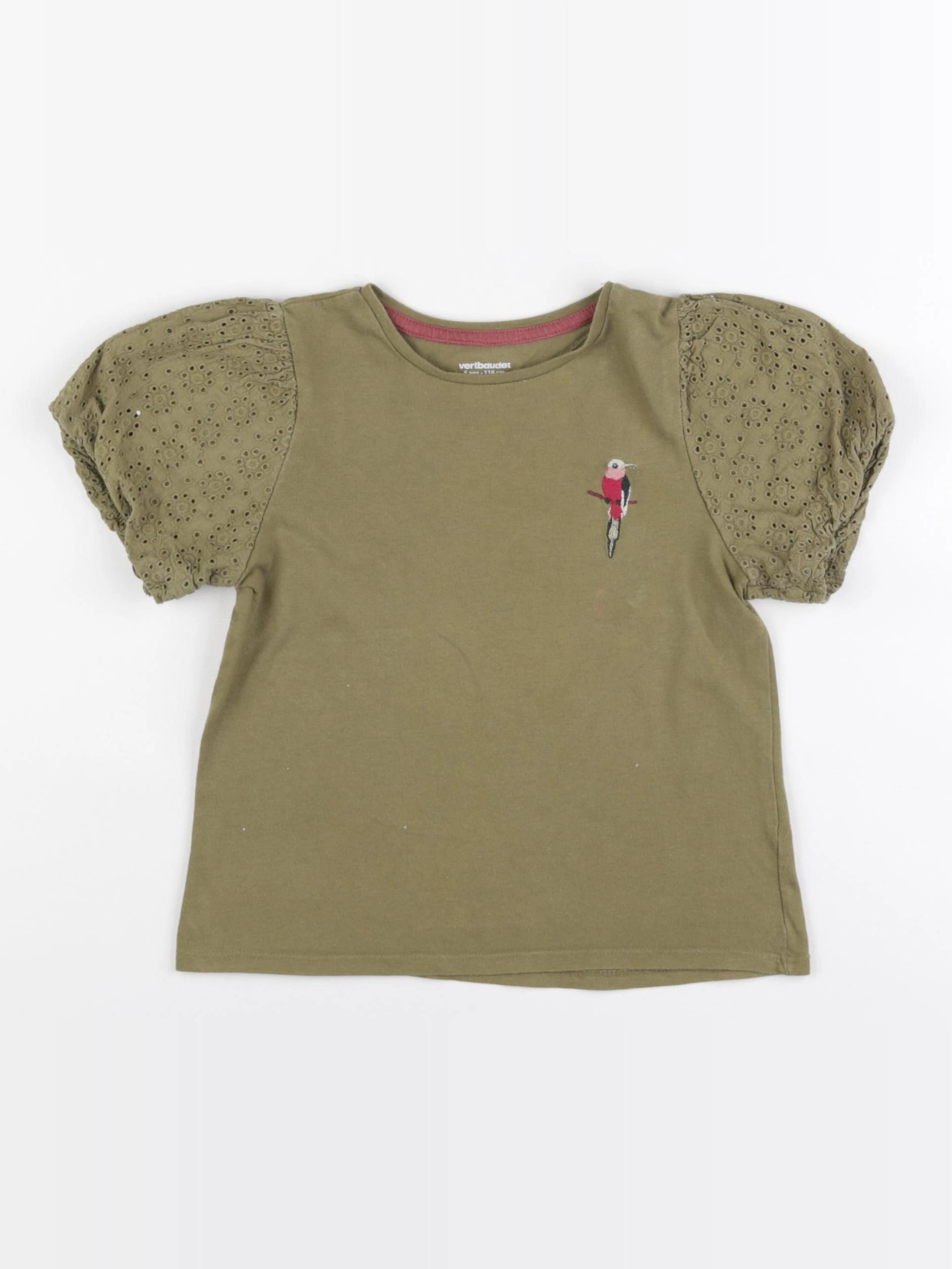 Vertbaudet - tee-shirt vert - 6 ans