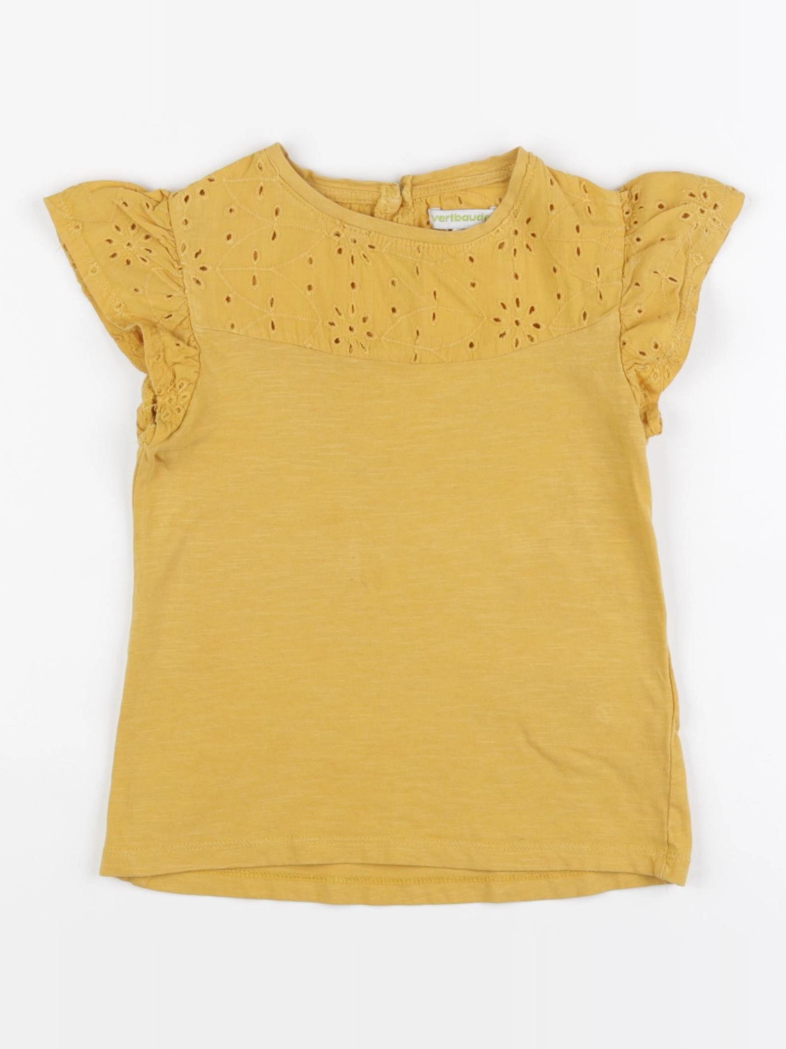 Vertbaudet - tee-shirt jaune - 6 ans