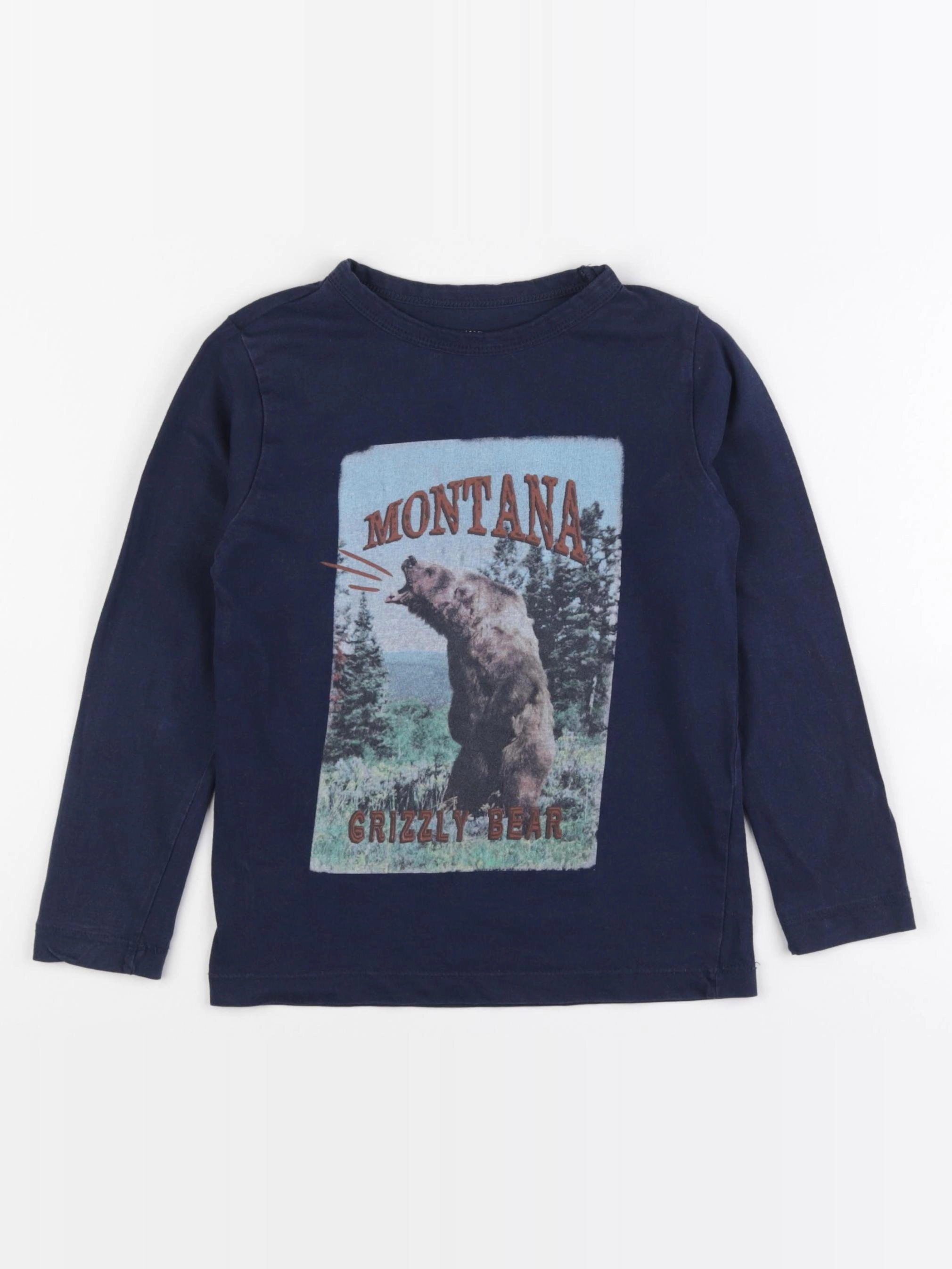 Monoprix - tee-shirt bleu - 5 ans