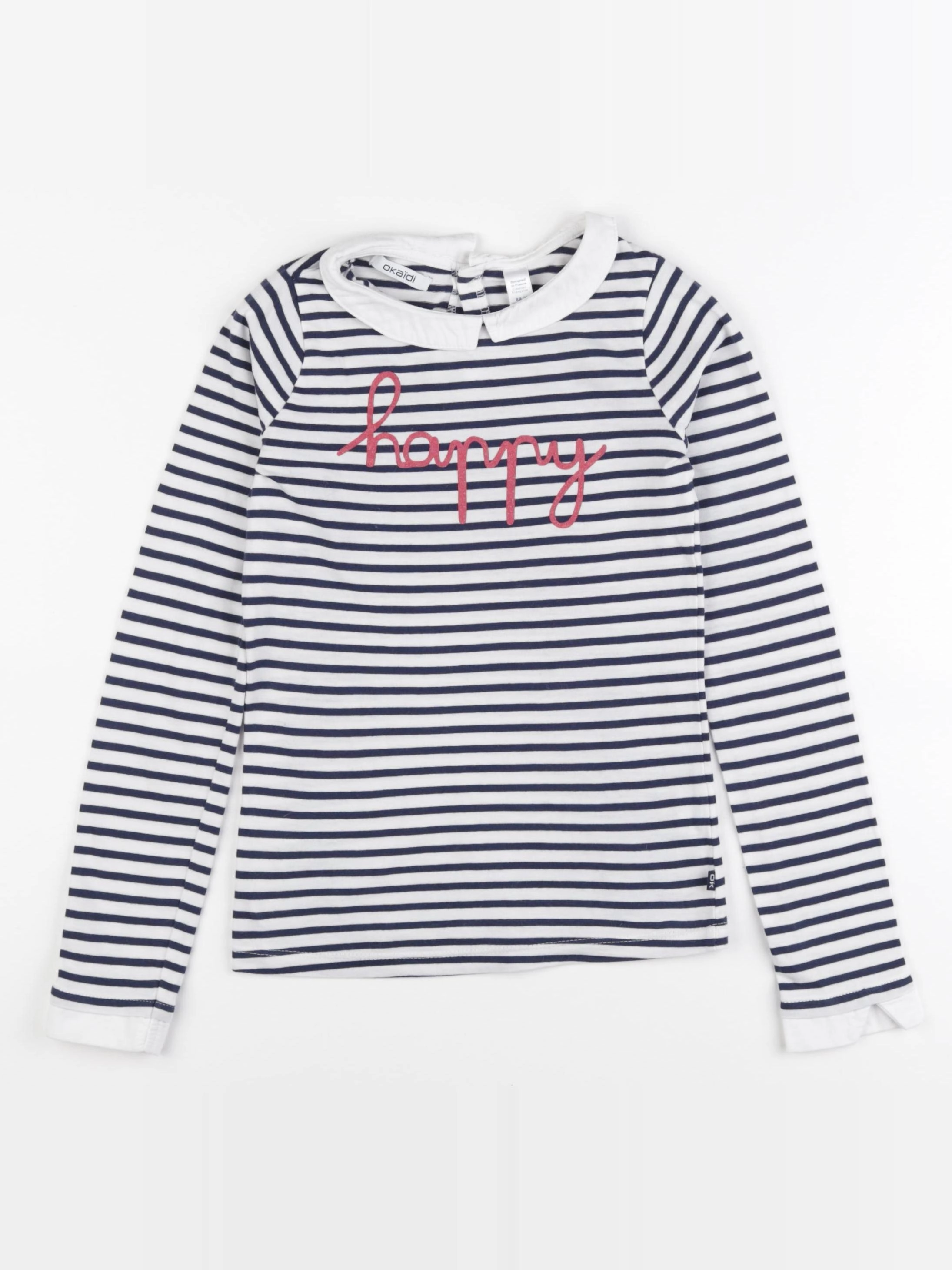 Okaidi - tee-shirt bleu - 8 ans