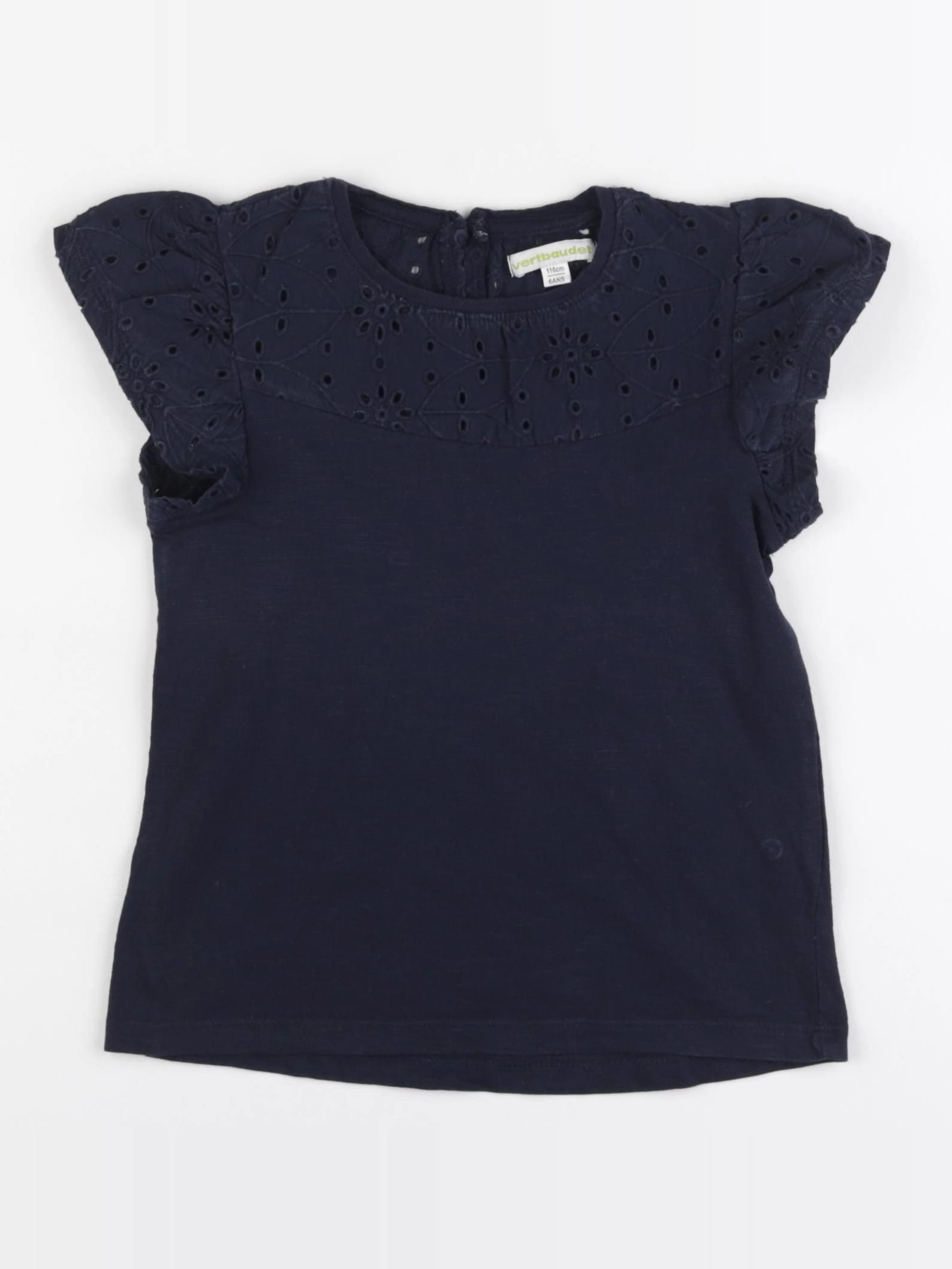 Vertbaudet - tee-shirt bleu - 6 ans