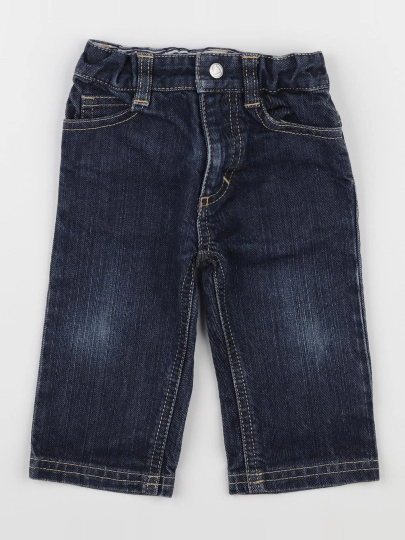 Petit Bateau - jean bleu - 6 mois