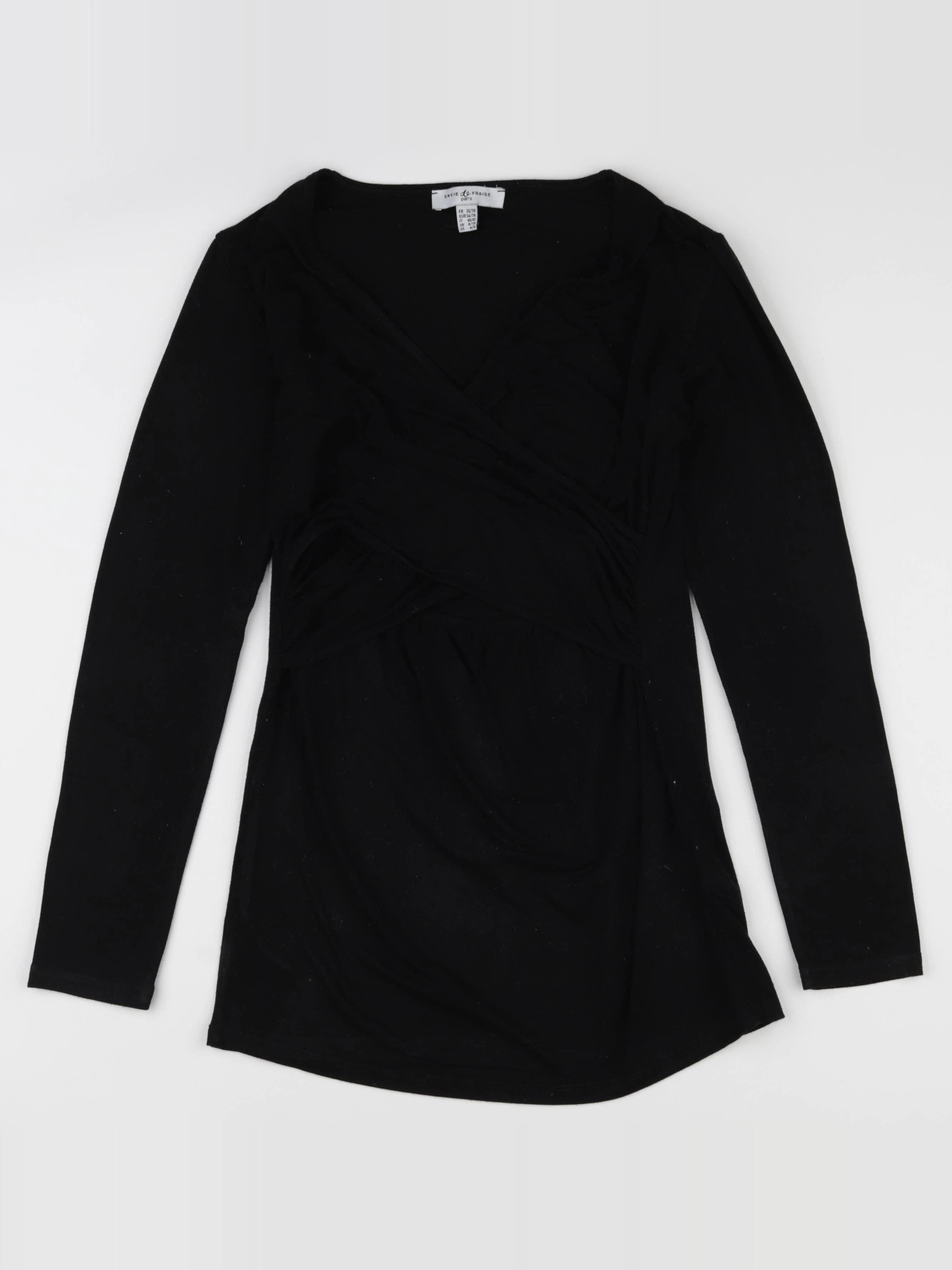 Envie de fraise - tee-shirt grossesse noir - 36 à 38