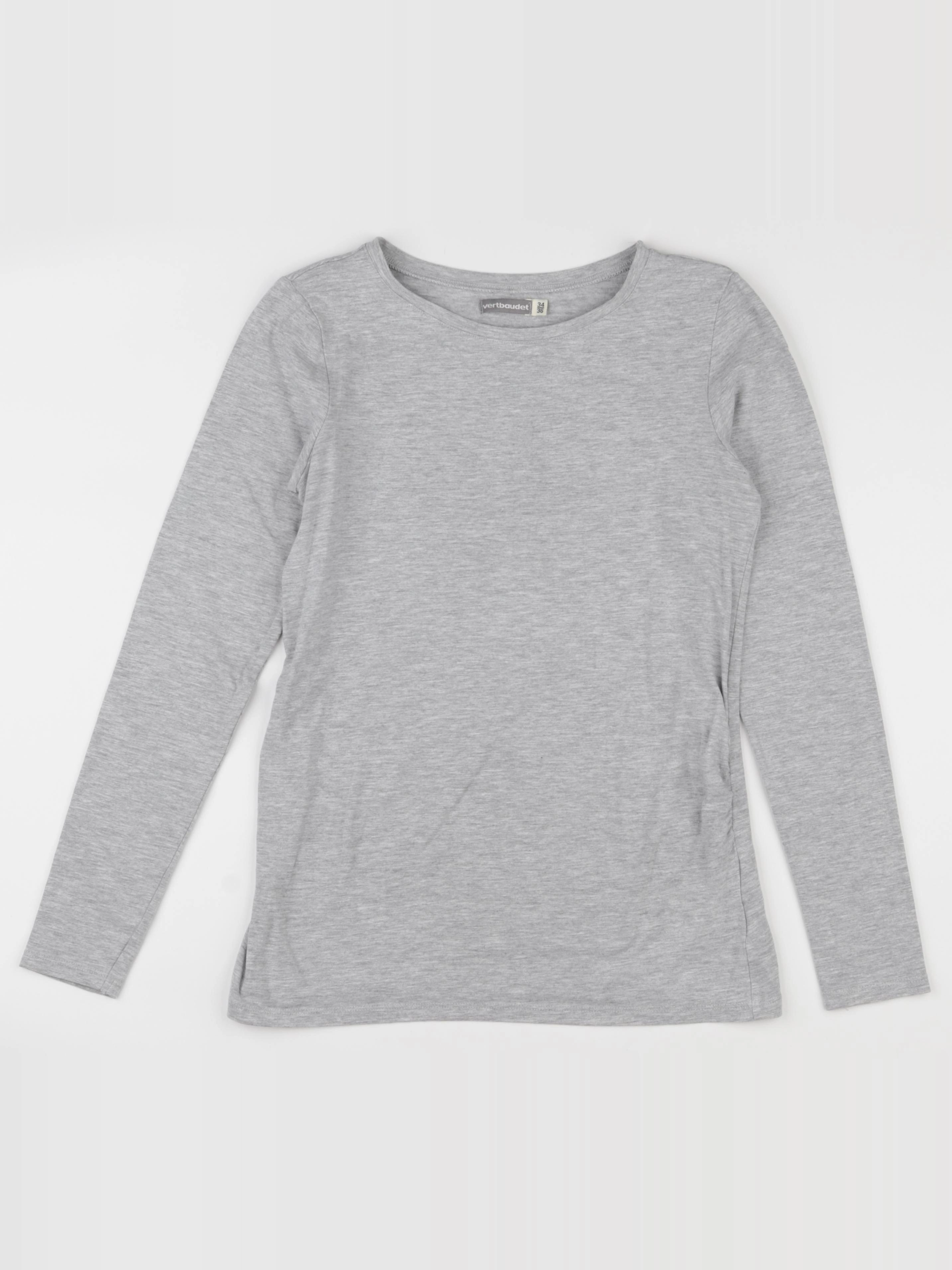 Vertbaudet - tee-shirt grossesse gris - 34 à 36