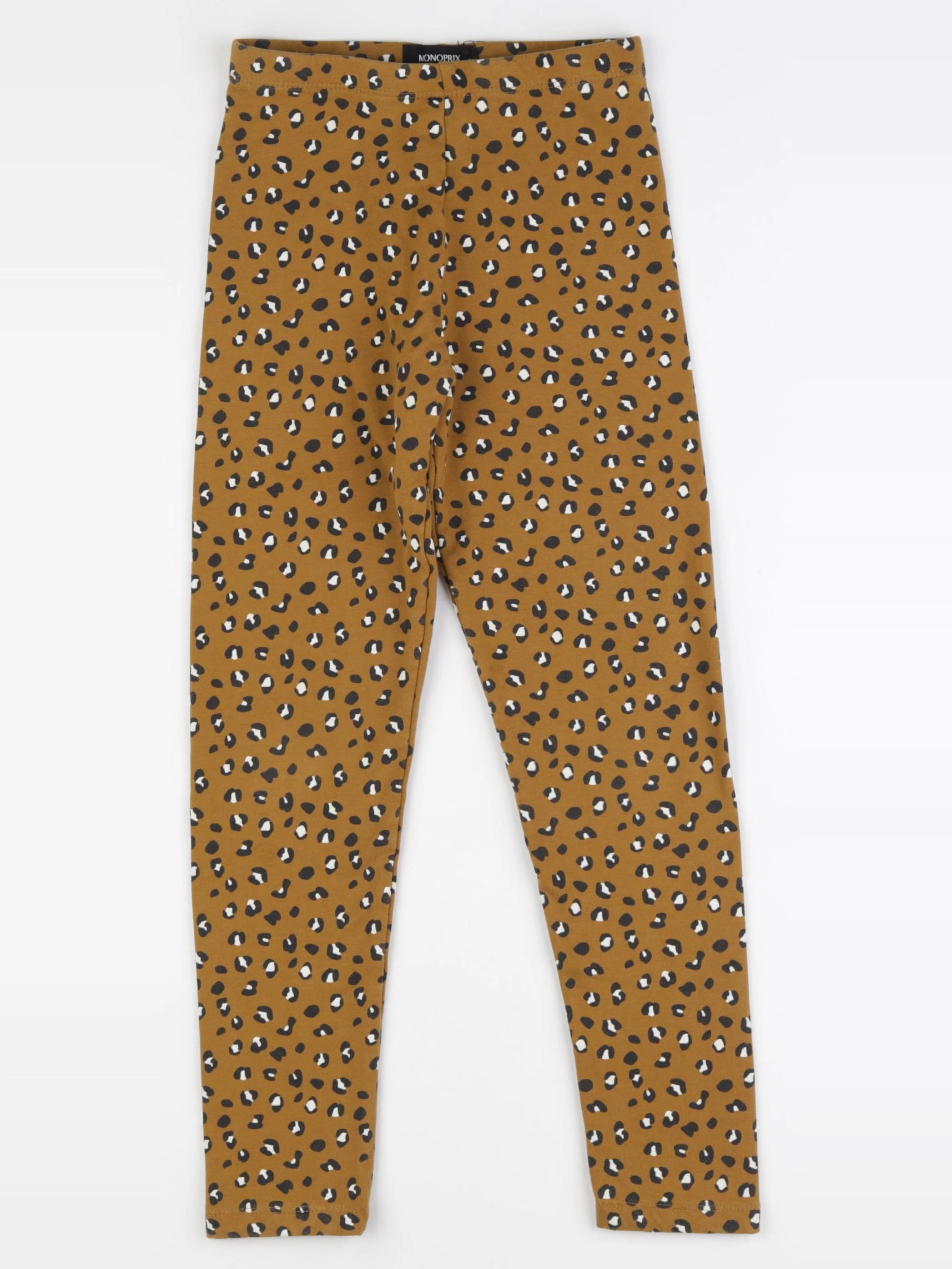 Monoprix - legging doublé marron - 8 ans