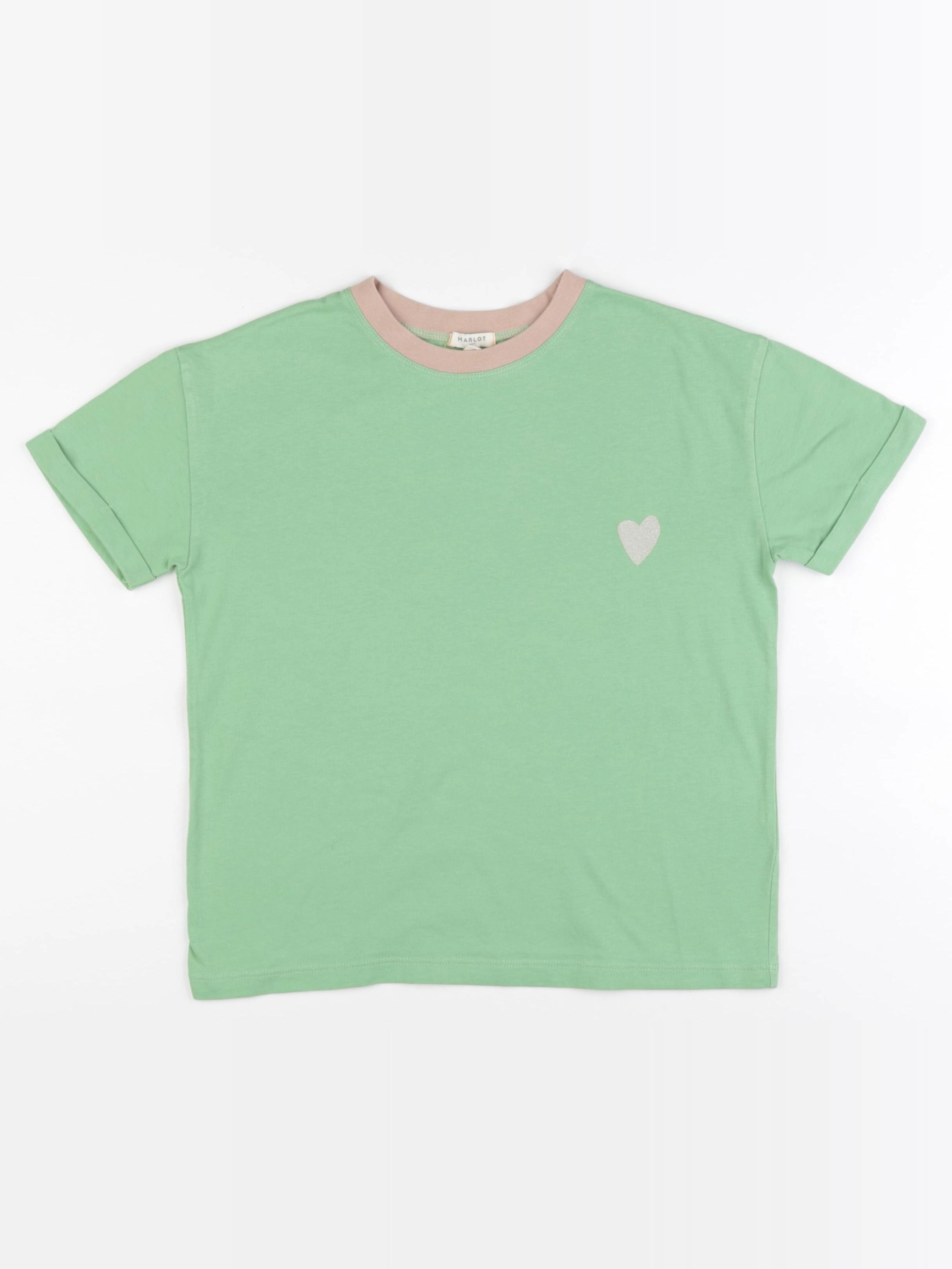 Marlot Paris - tee-shirt vert, or - 8 ans