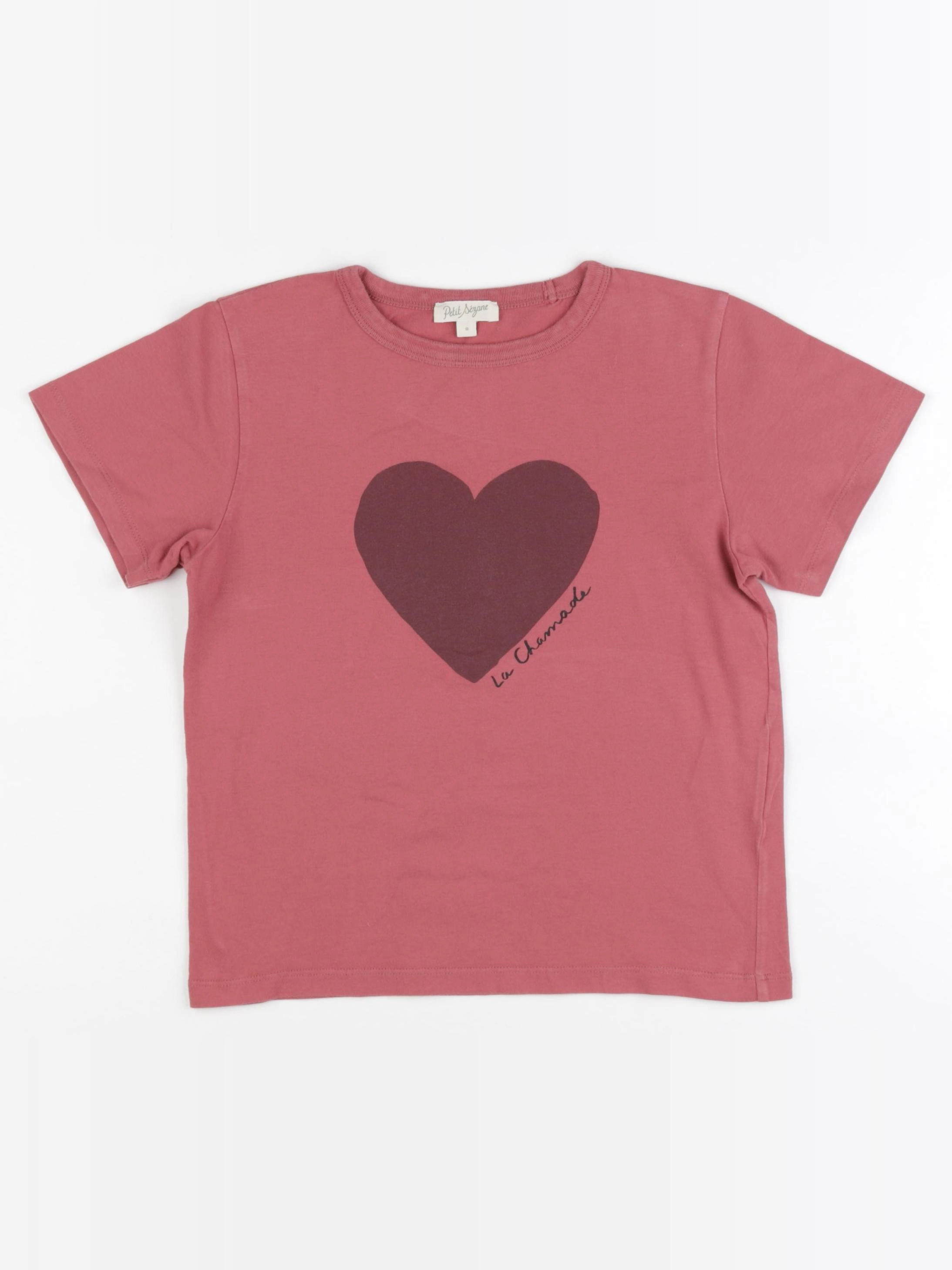 Petit Sézane  - tee-shirt rose - 8 ans