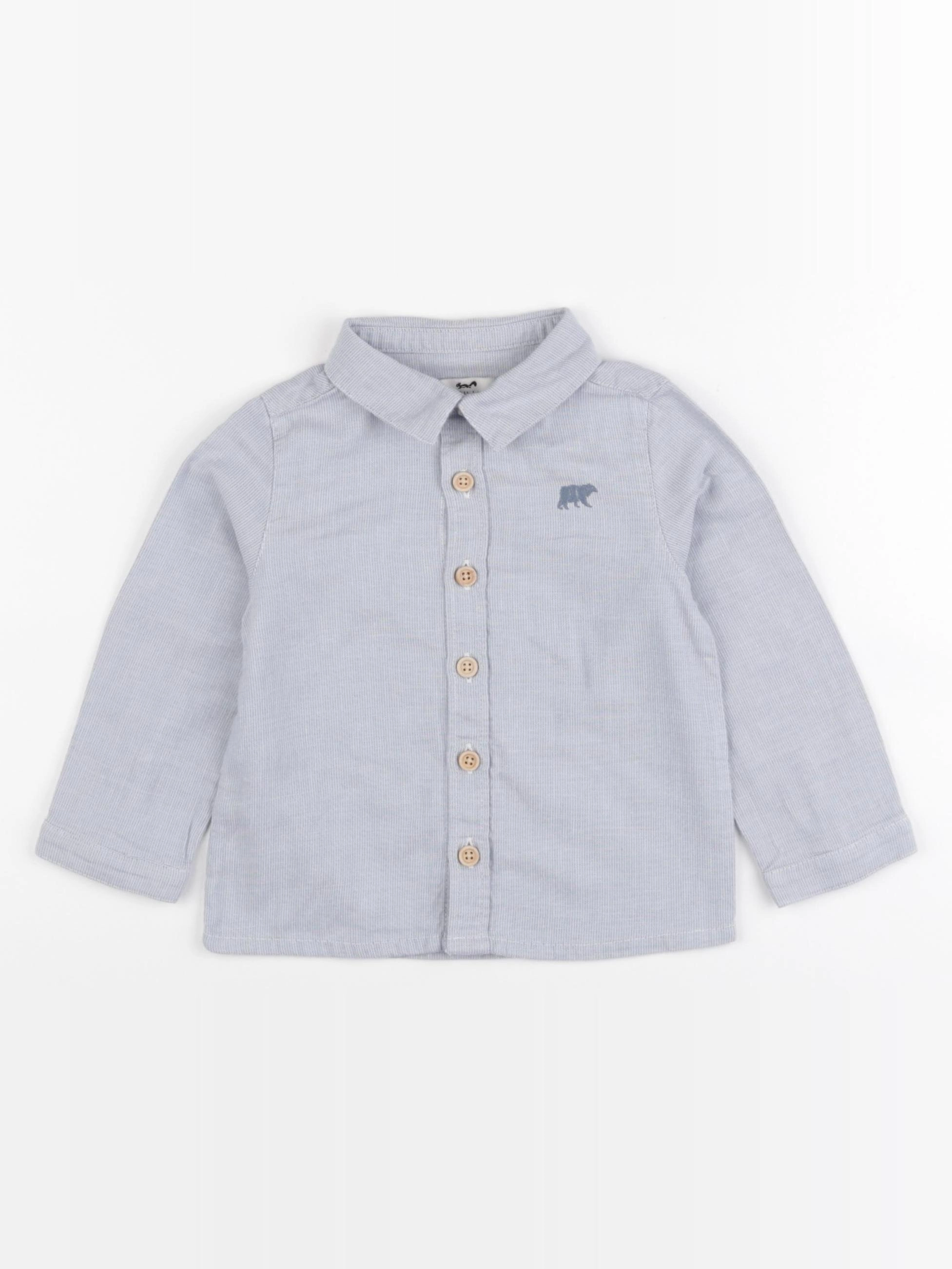 Cyrillus - chemise bleu - 24 mois