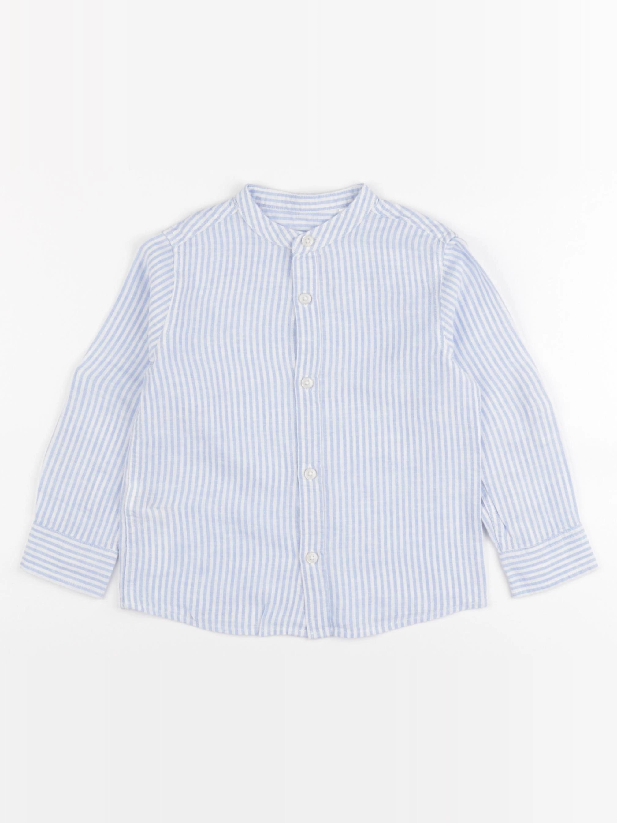 Mango - chemise bleu - 2/3 ans