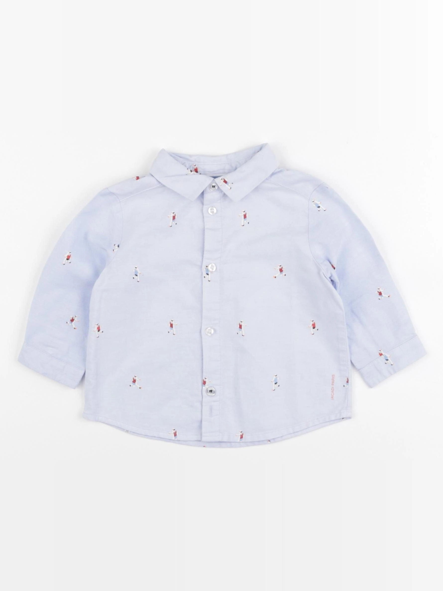 Jacadi - chemise bleu - 6 mois