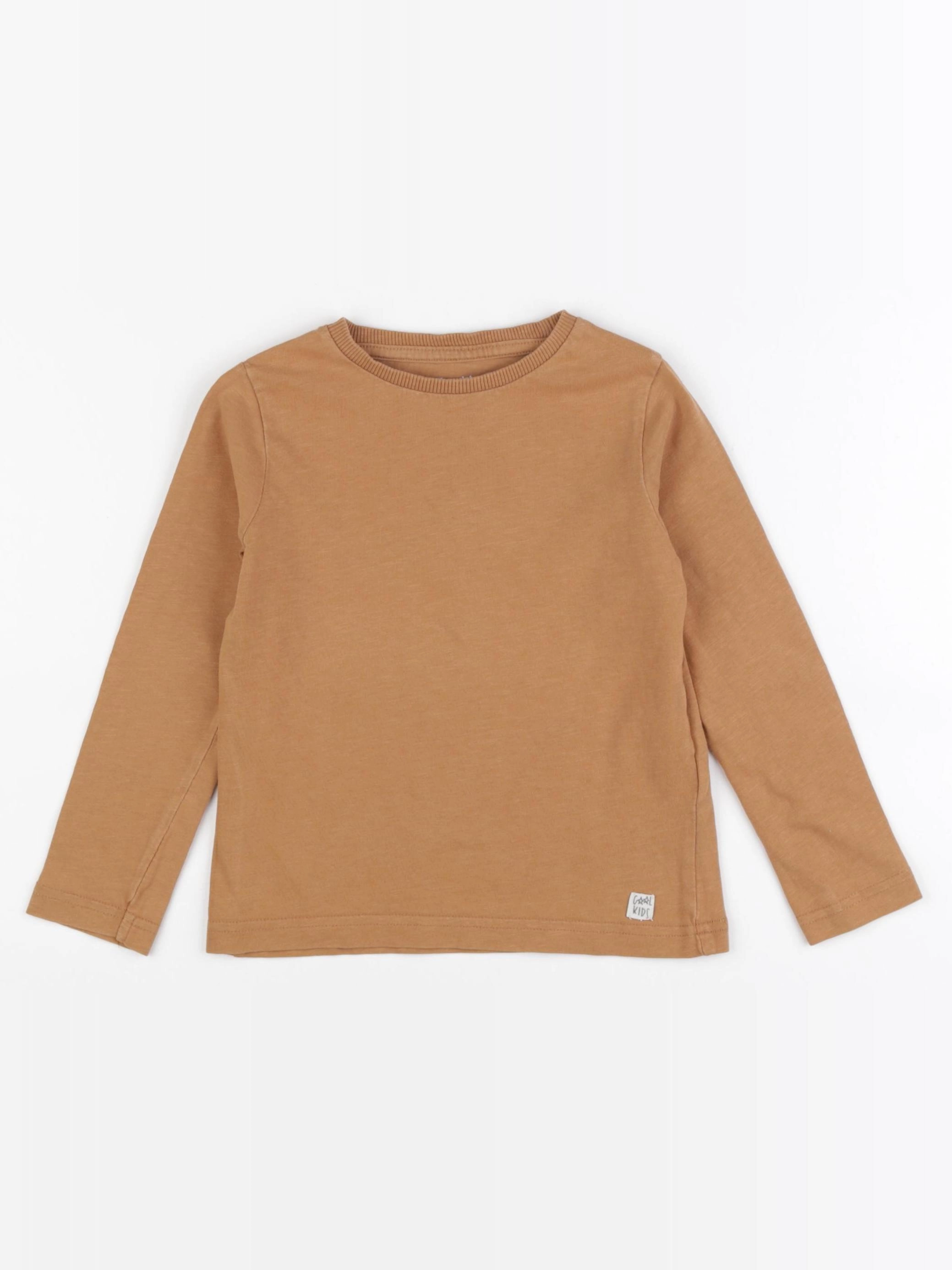 Vertbaudet - tee-shirt marron - 4 ans
