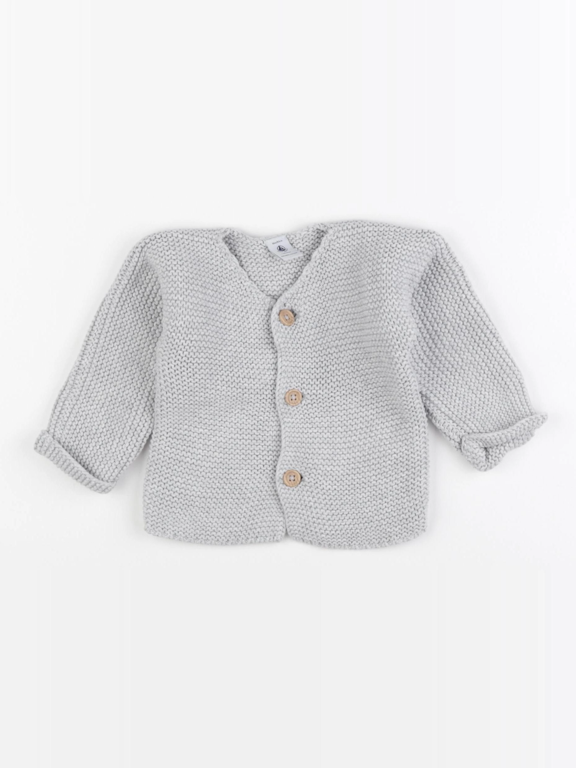 Petit Bateau - gilet gris - 18 mois