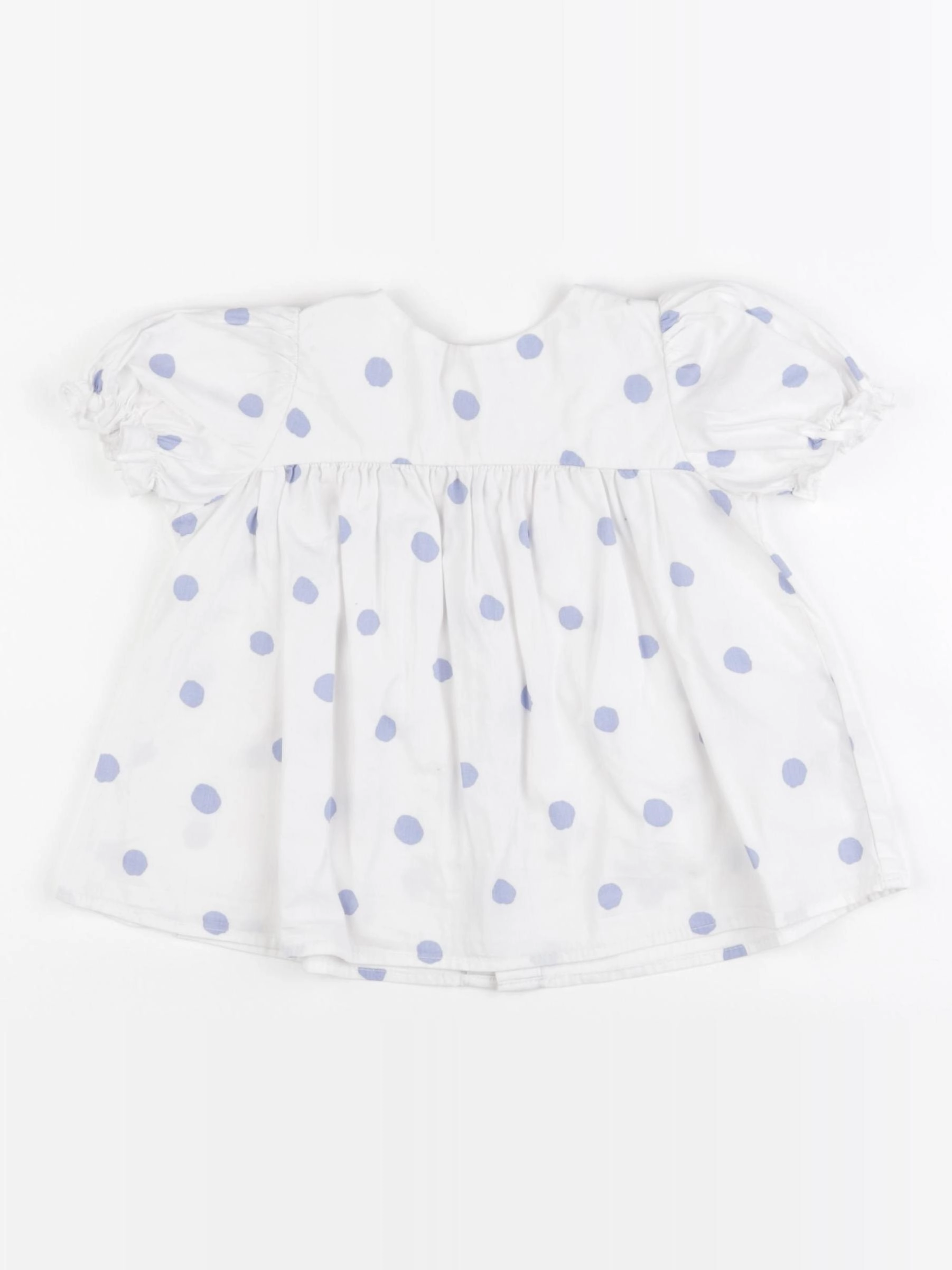 Zara - blouse blanc, bleu - 18/24 mois