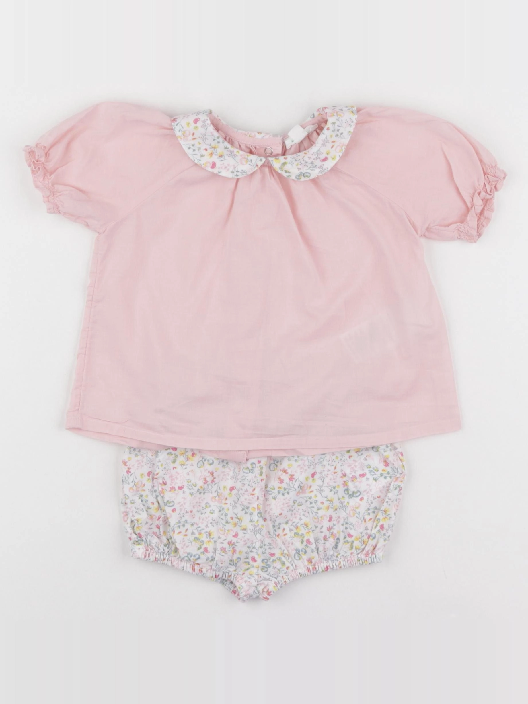 Vertbaudet - ensemble rose, multicolore - 9 mois