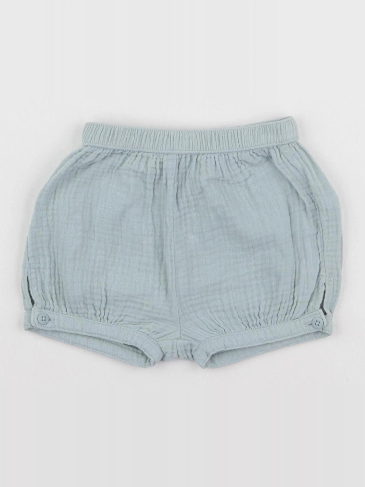 Vertbaudet - short bleu - 9 mois