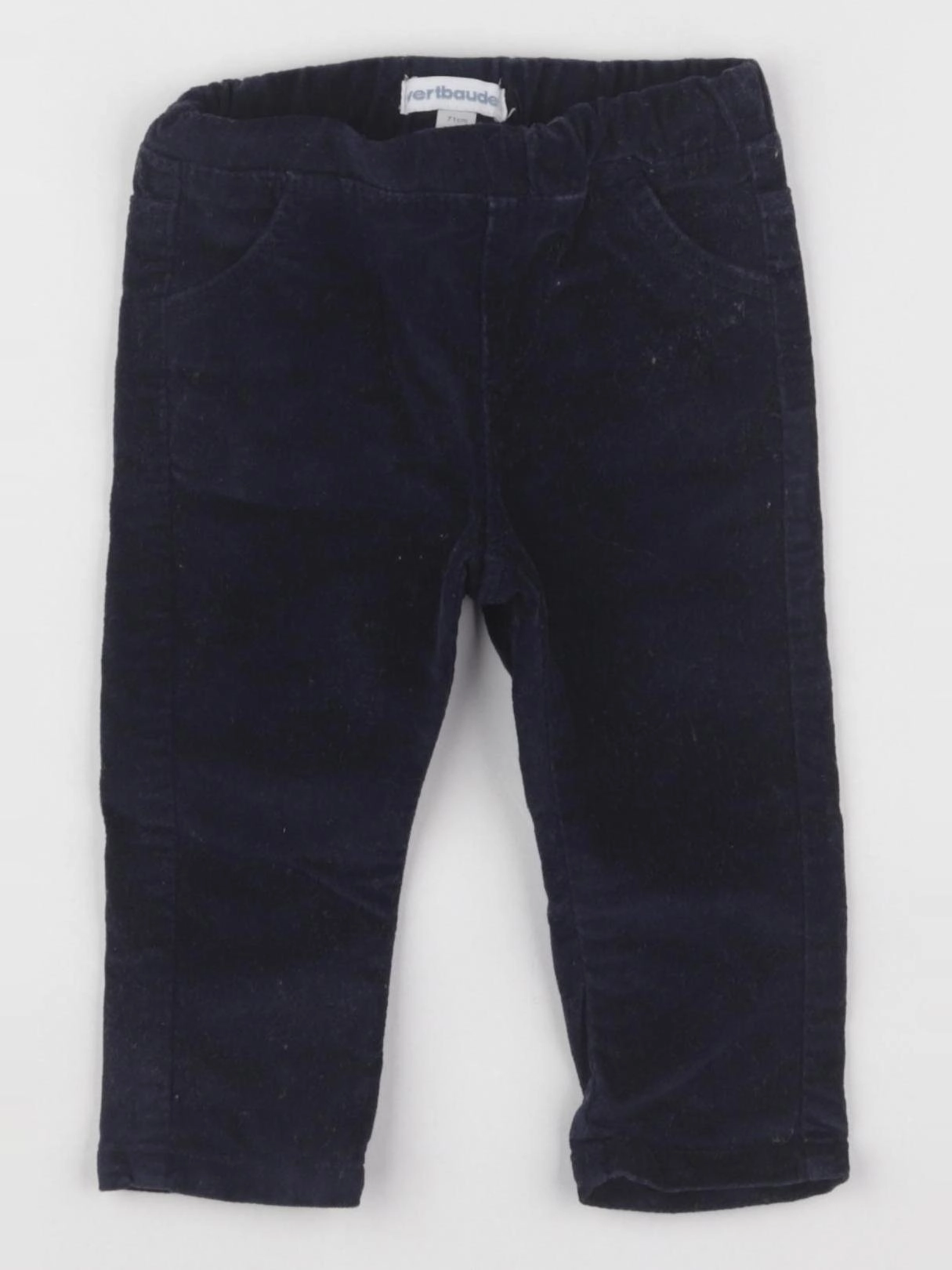 Vertbaudet - pantalon bleu - 9 mois