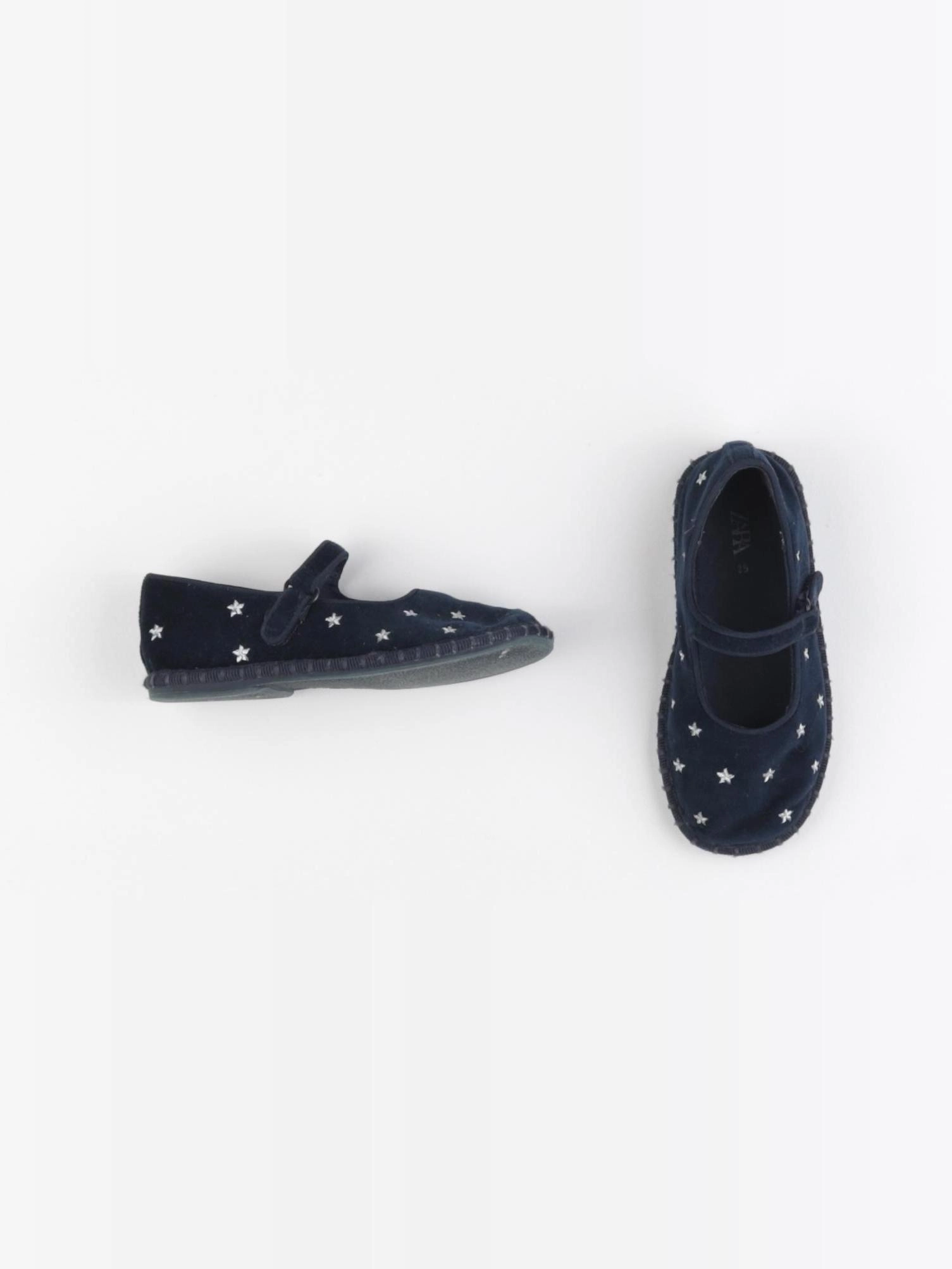 Zara - chaussons bleu, argent - pointure 25