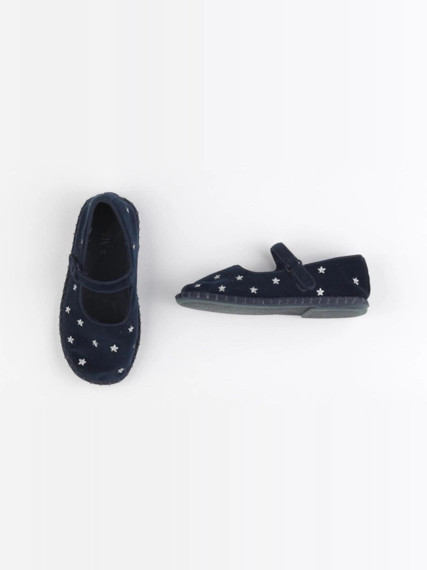 Zara - chaussons bleu, argent - pointure 25