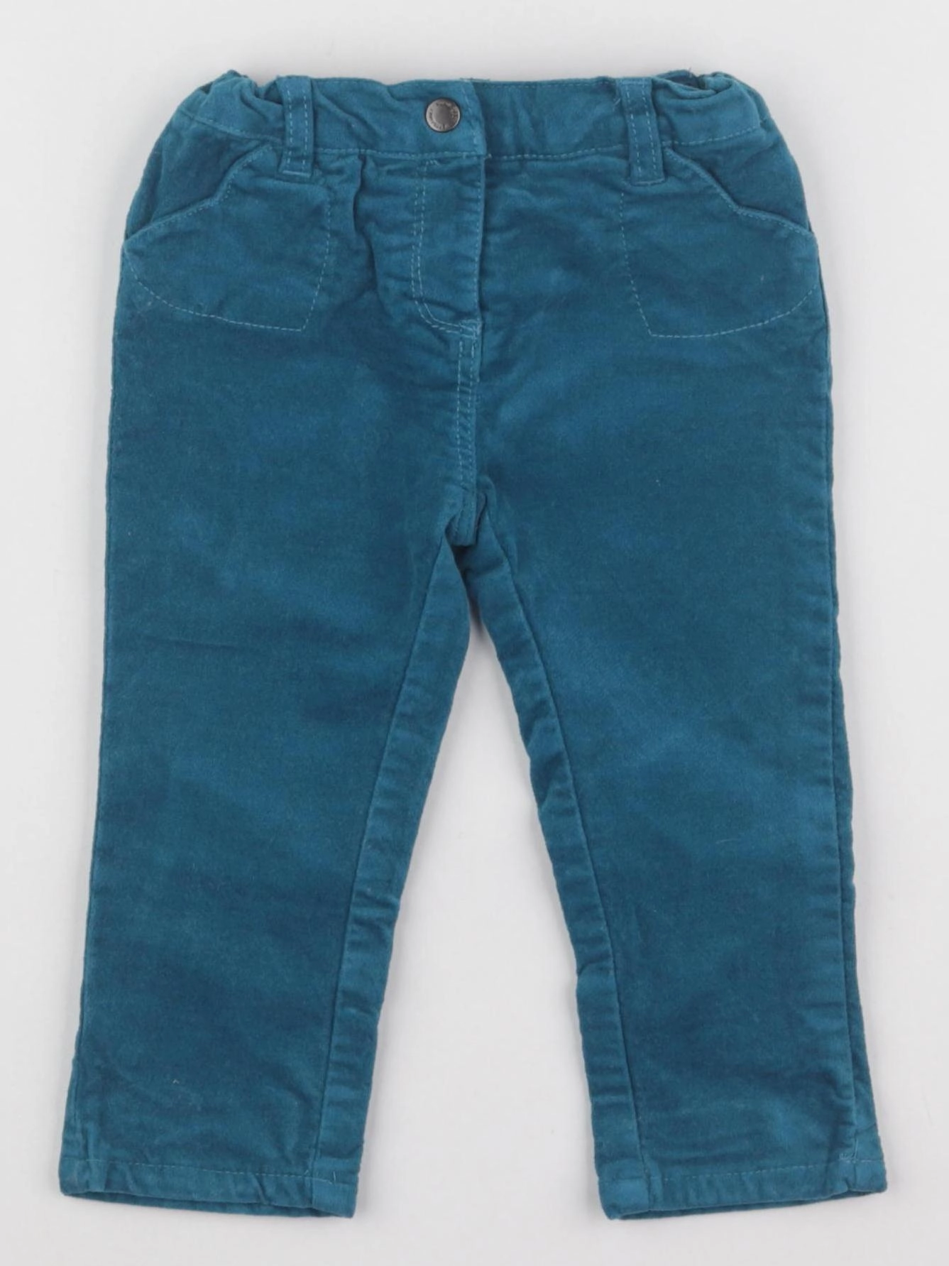 Vertbaudet - pantalon bleu - 9 mois