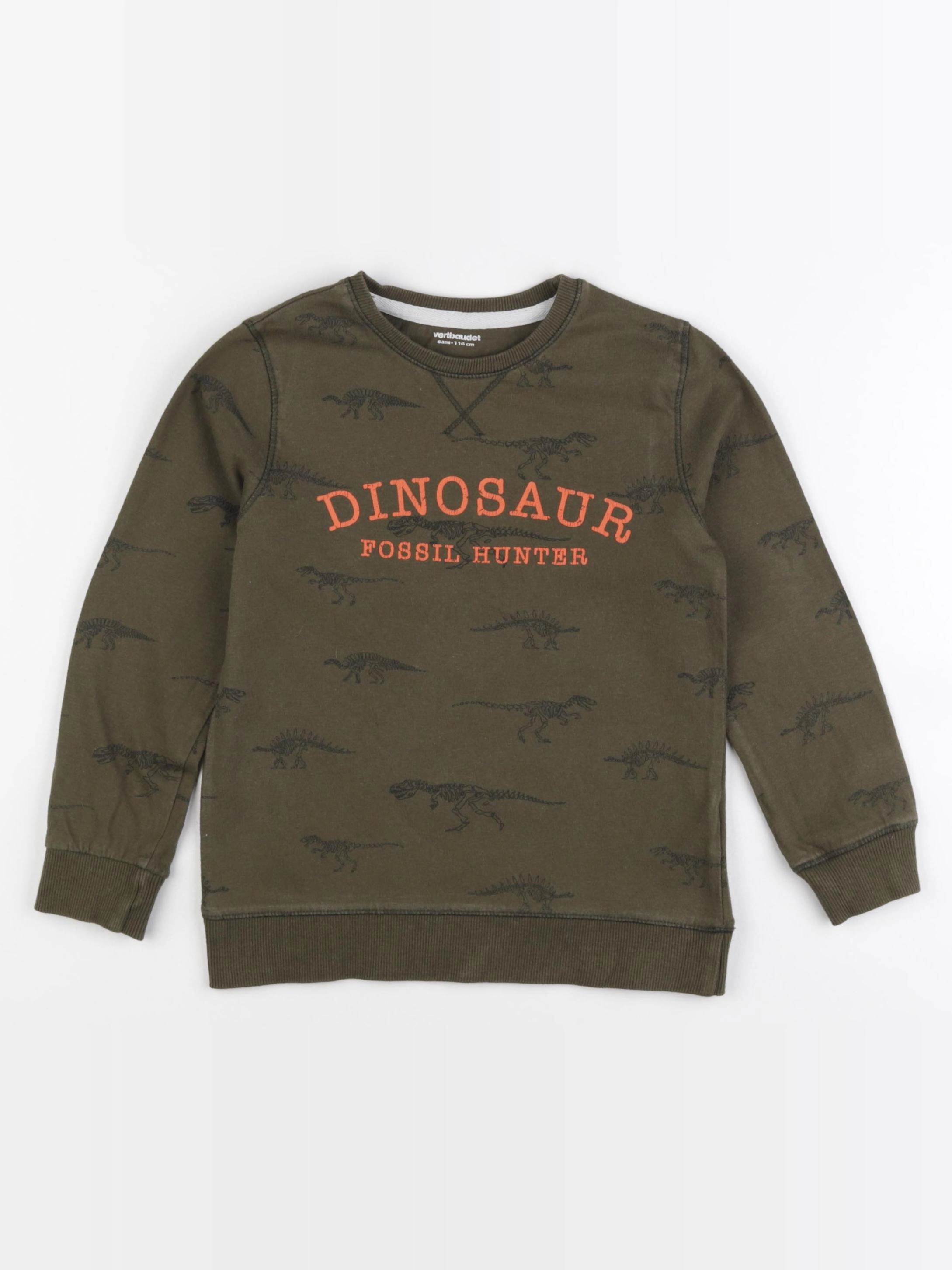 Vertbaudet - sweat vert - 6 ans