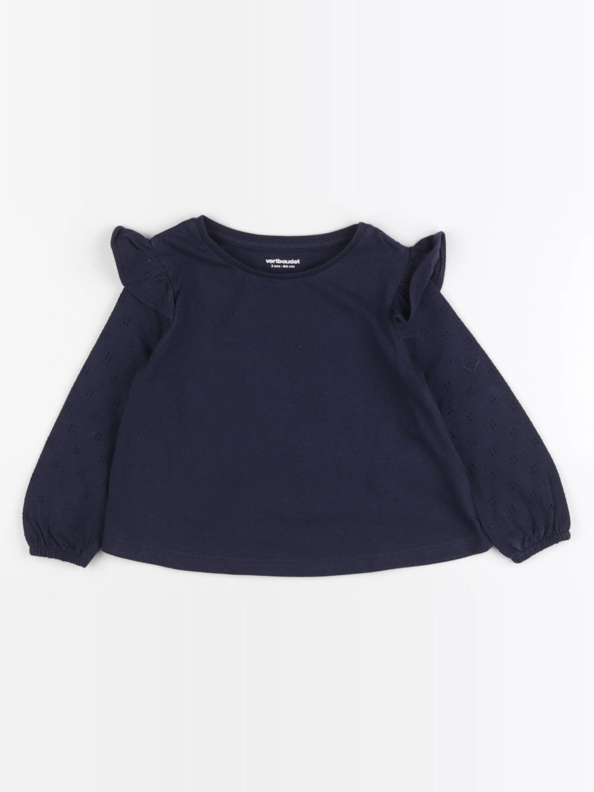 Vertbaudet - tee-shirt bleu - 2 ans