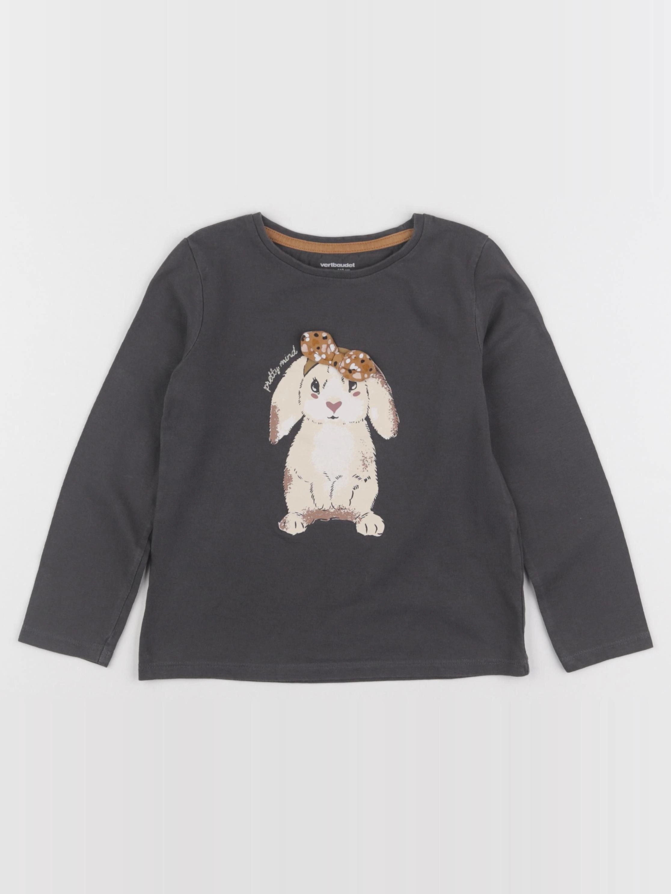 Vertbaudet - tee-shirt gris - 5 ans