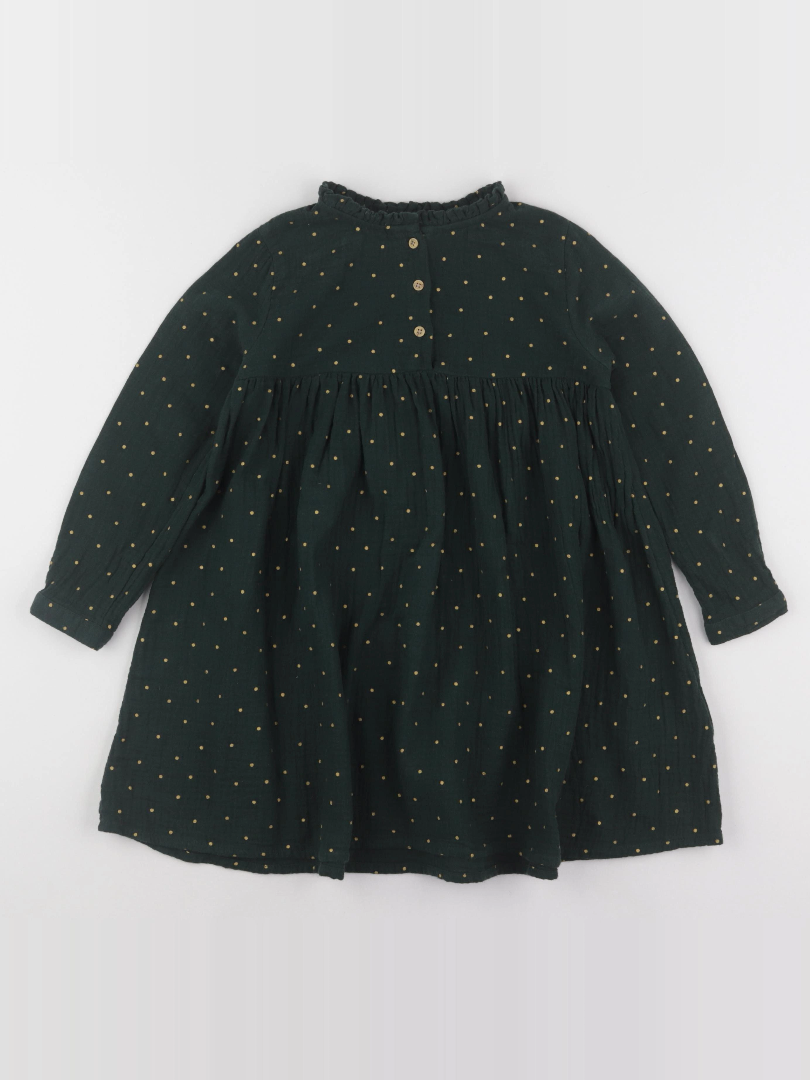 Vertbaudet - robe vert - 5 ans
