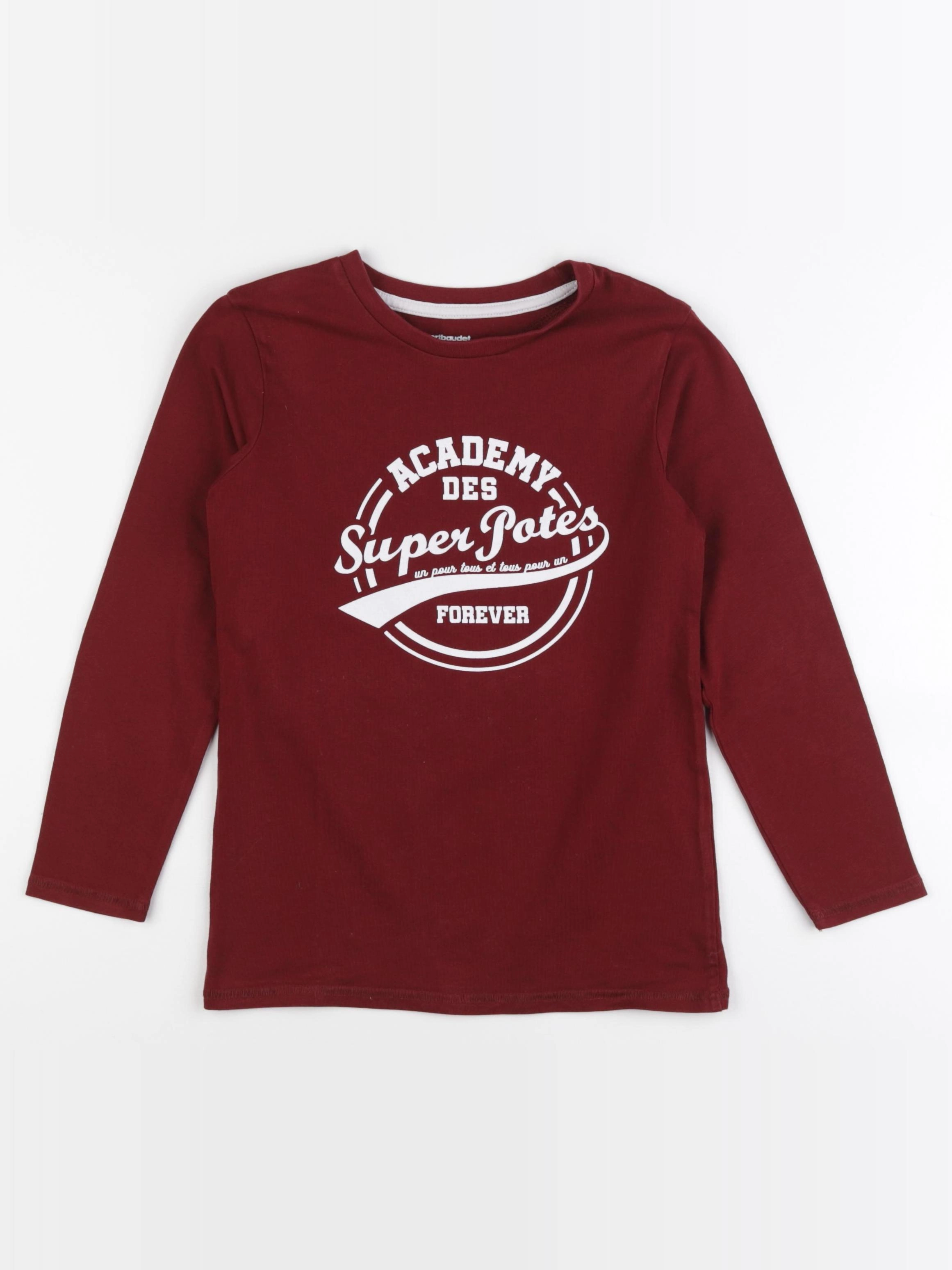 Vertbaudet - tee-shirt rouge - 8 ans