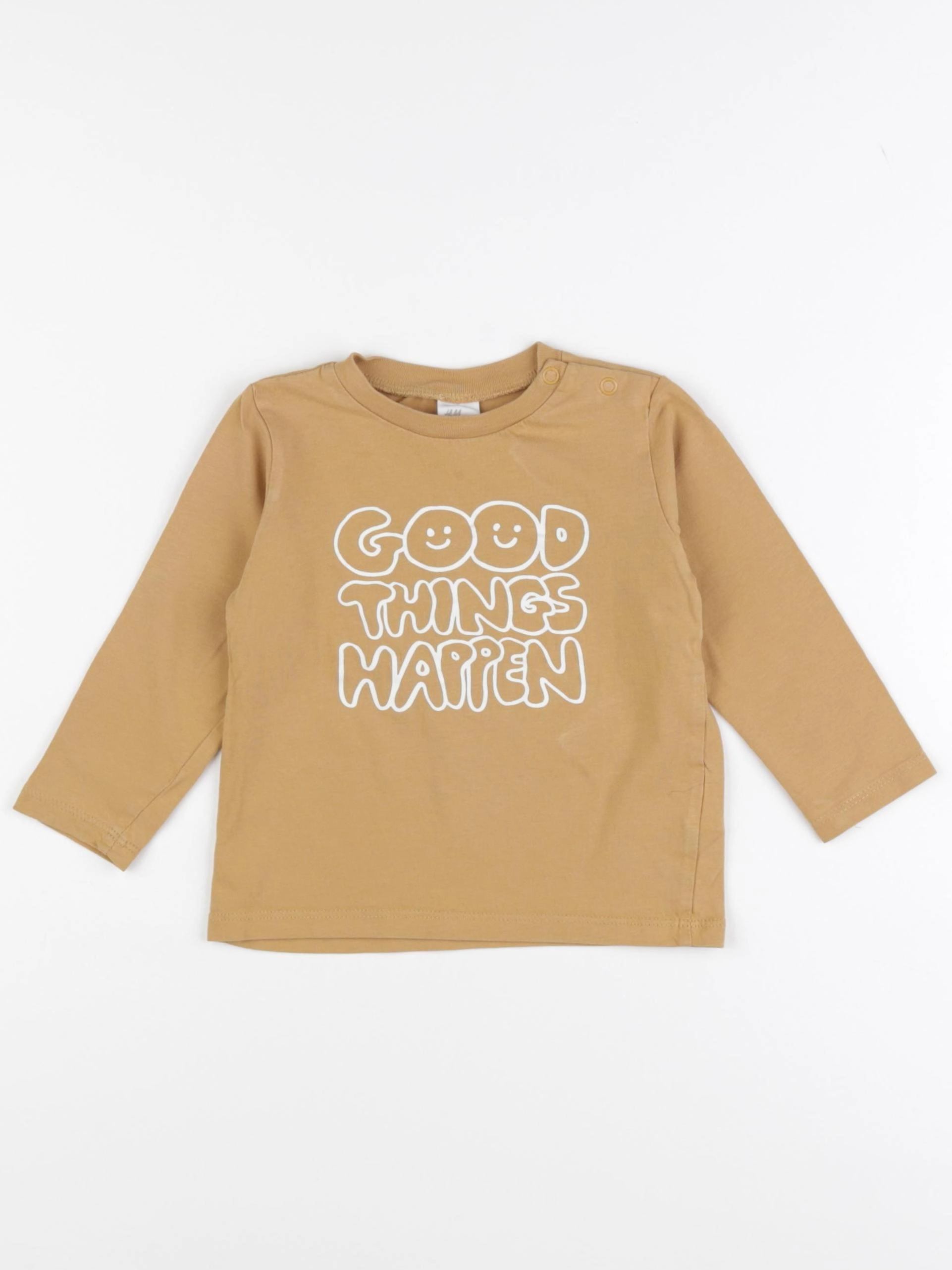 H&M - tee-shirt marron - 9/12 mois