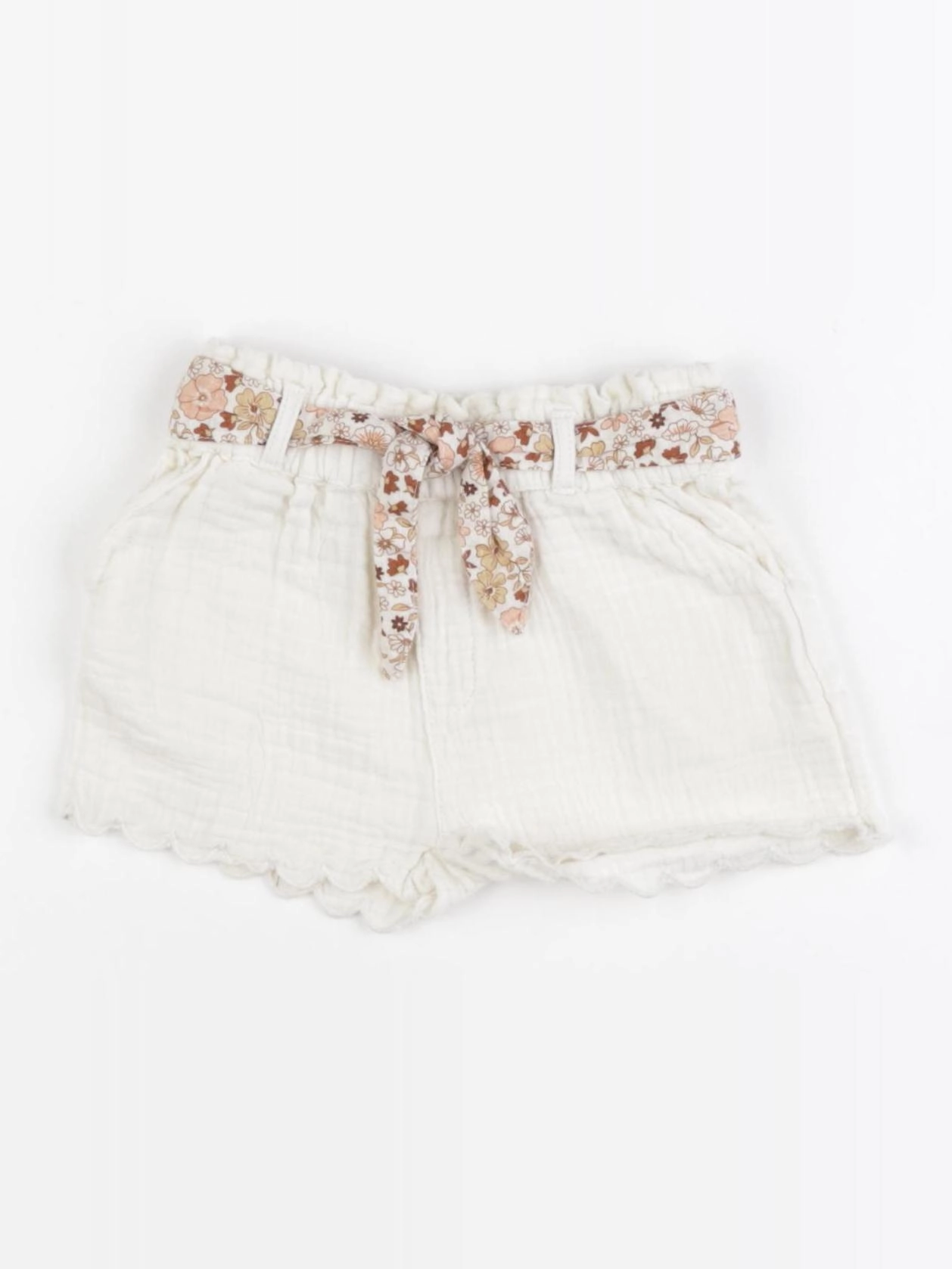 Vertbaudet - short blanc - 12 mois