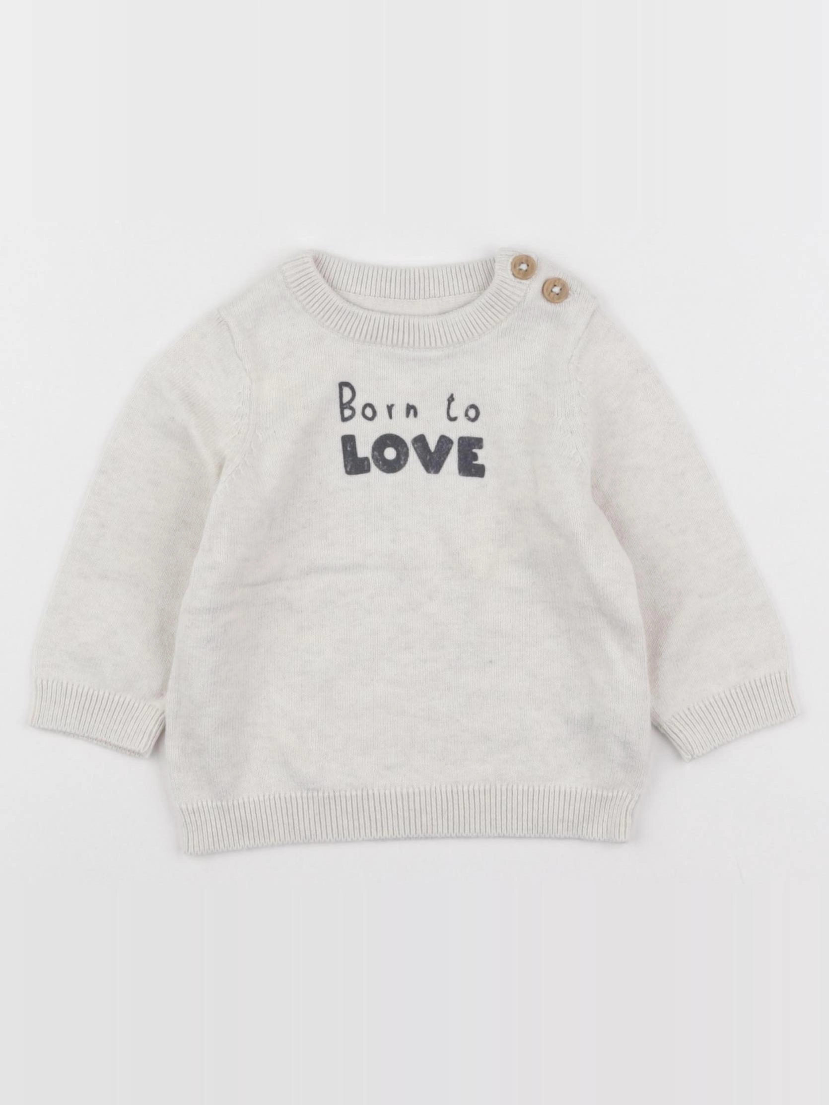 Tape à l'oeil - pull beige - 6 mois