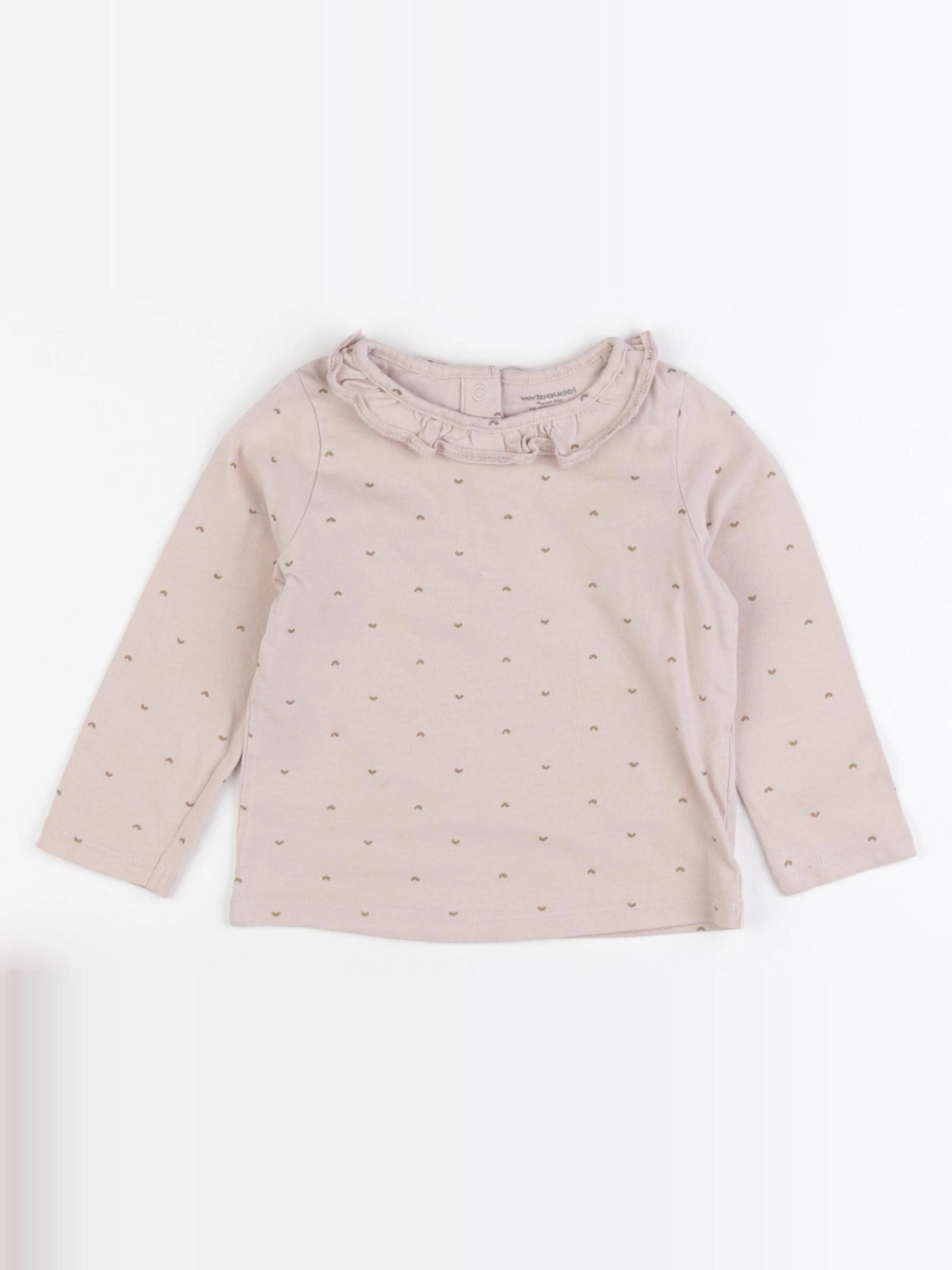 Vertbaudet - tee-shirt rose - 18 mois