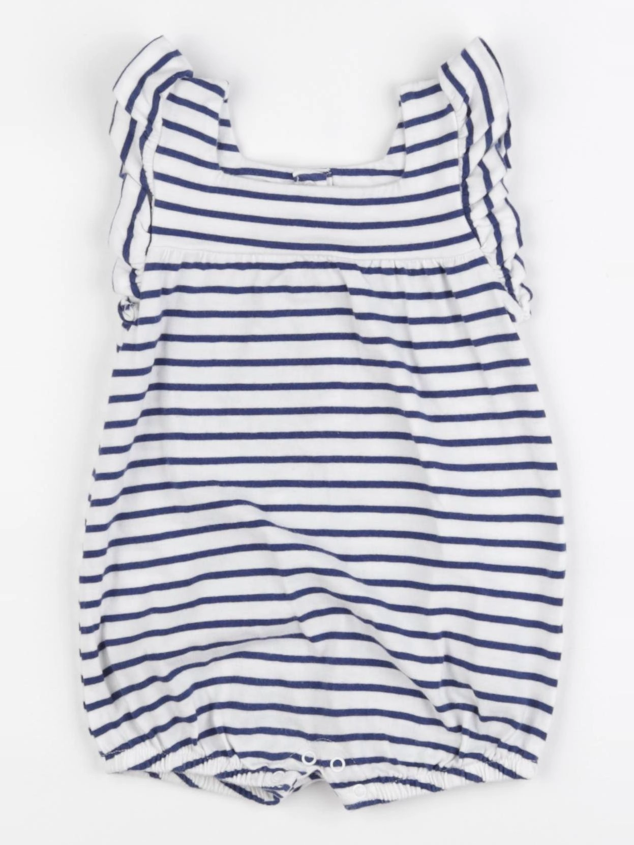 Vertbaudet - combinaison blanc, bleu - 12 mois