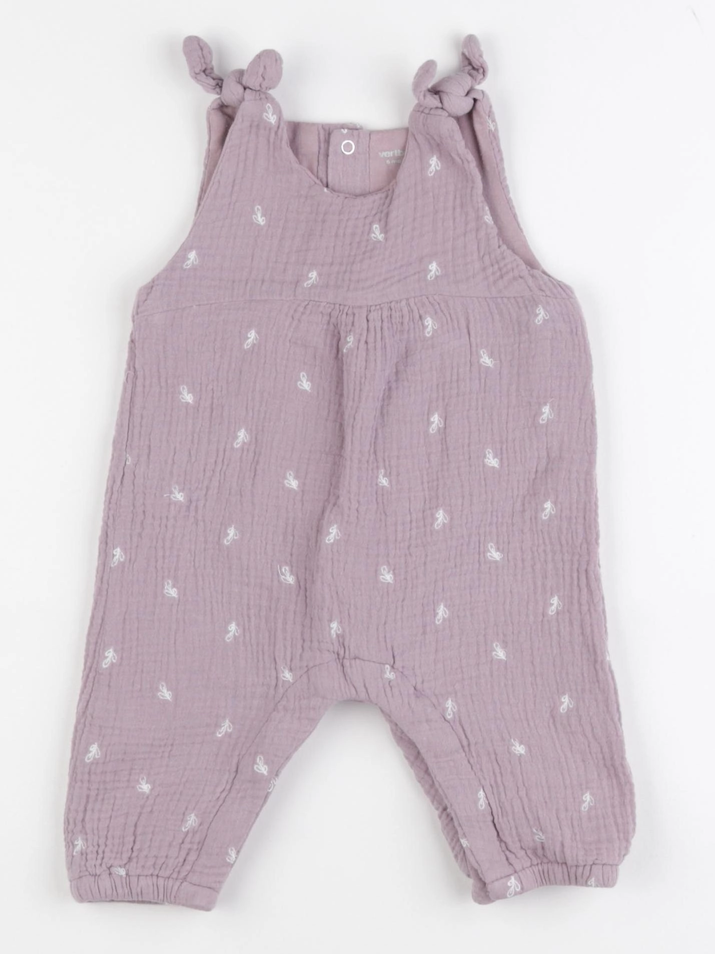 Vertbaudet - combinaison violet - 6 mois