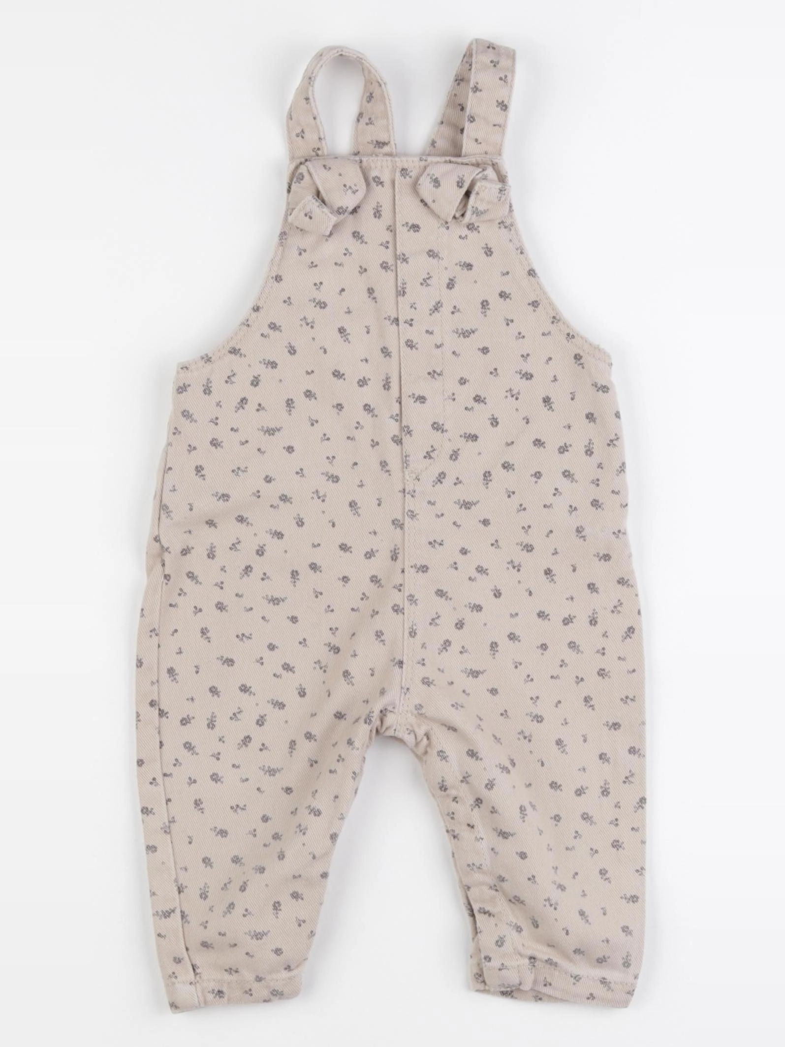 Vertbaudet - salopette beige - 9 mois