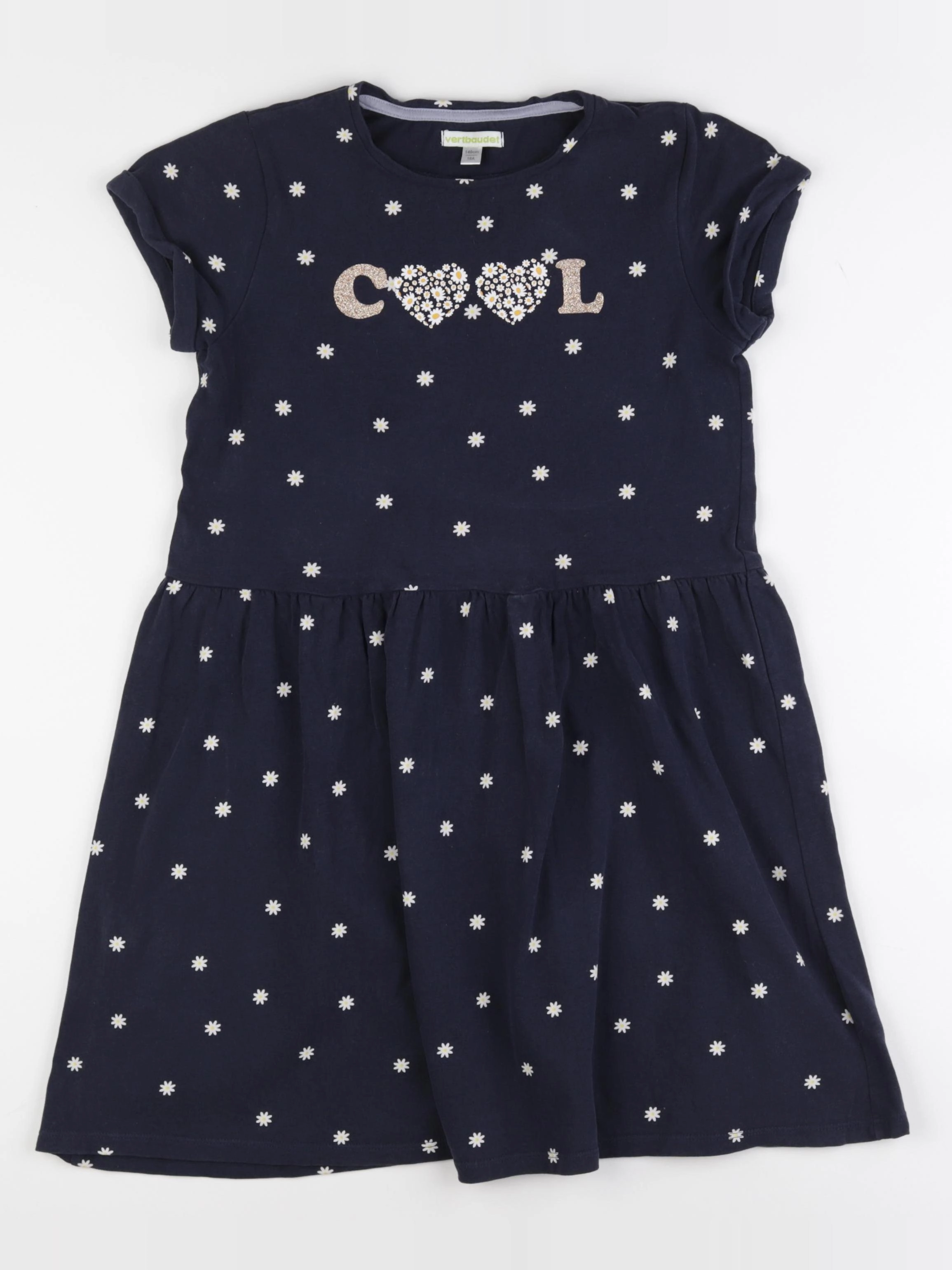 Vertbaudet - robe bleu - 10 ans